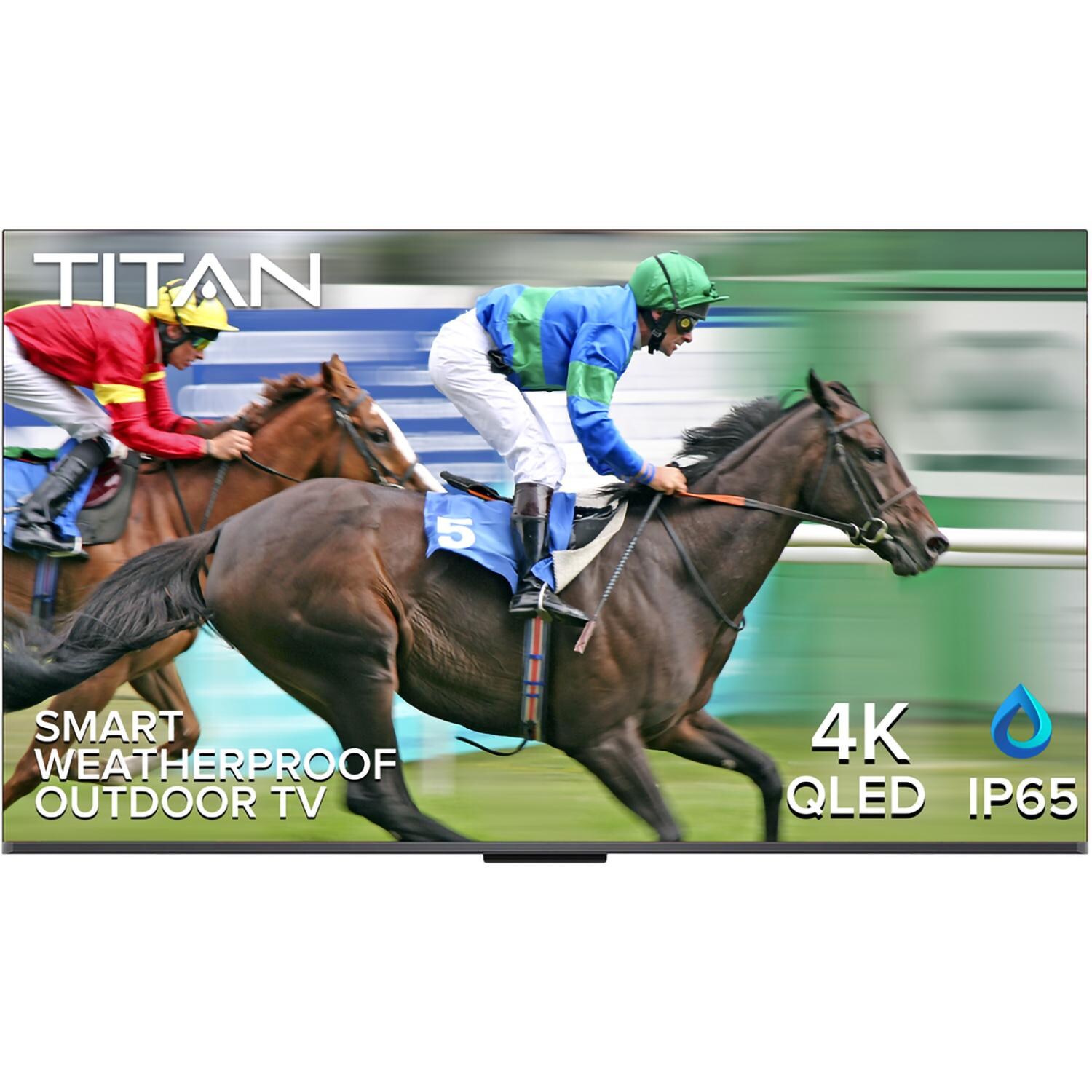 Titan G200 Series 65 Inch Partial Sun 4K QLED IP65 Smart Outdoor TV w/ Google TV OS - G200-QLED-065