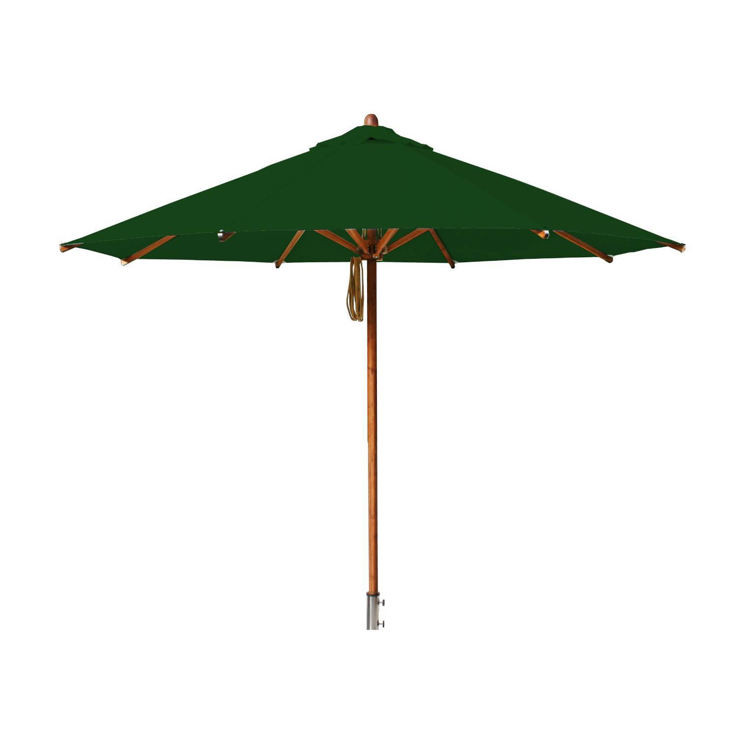 Bambrella Levante 10 Ft. Round Market Umbrella With 2-Inch Pole & Forest Green Canopy (Umbrella Base Not Included) thumbnail