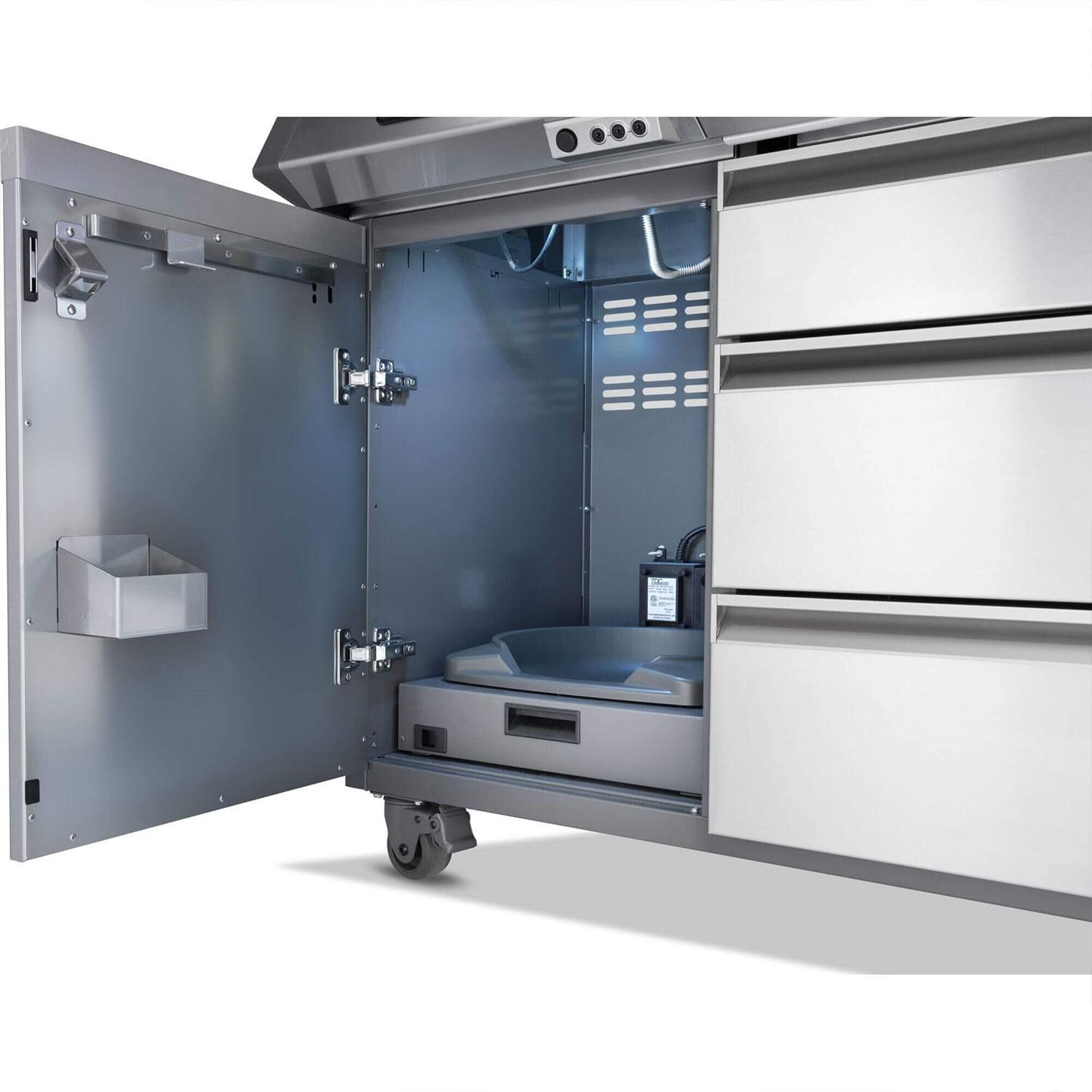 Napoleon PRO665VXRSIBPSS Prestige PRO 665 Elite 5 Burner Propane Grill w/ Smart Technology & Electric Smoker Box - Propane Tank Storage & Wired Probes - Detail thumbnail