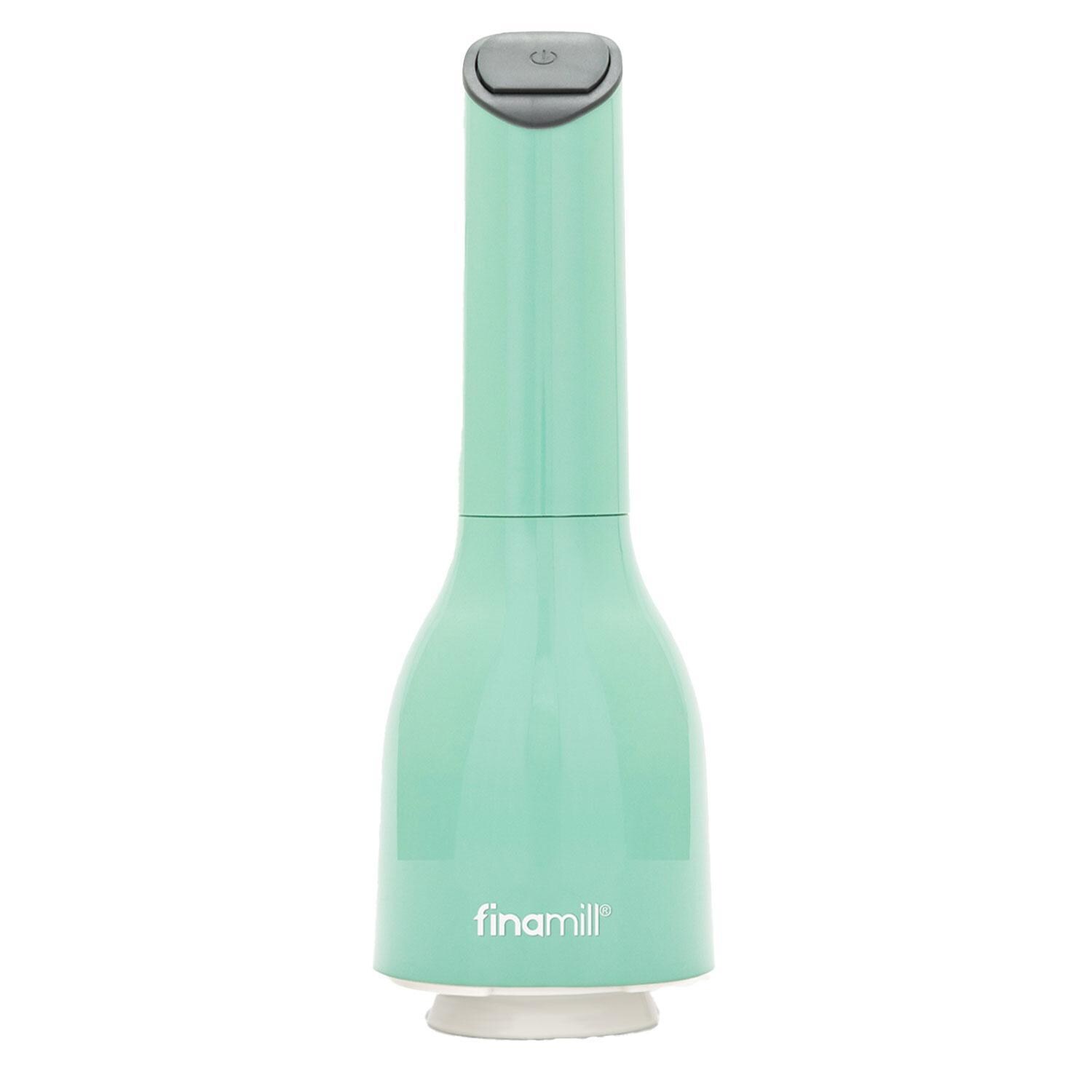 FinaMill Classic Battery-Operated Spice Grinder in Mint w/ 1 Everyday Pod & 1 Peppercorn Pod - GP803437-111MNT