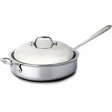 All-Clad Stainless 4-Quart Saute Pan With Domed Lid image