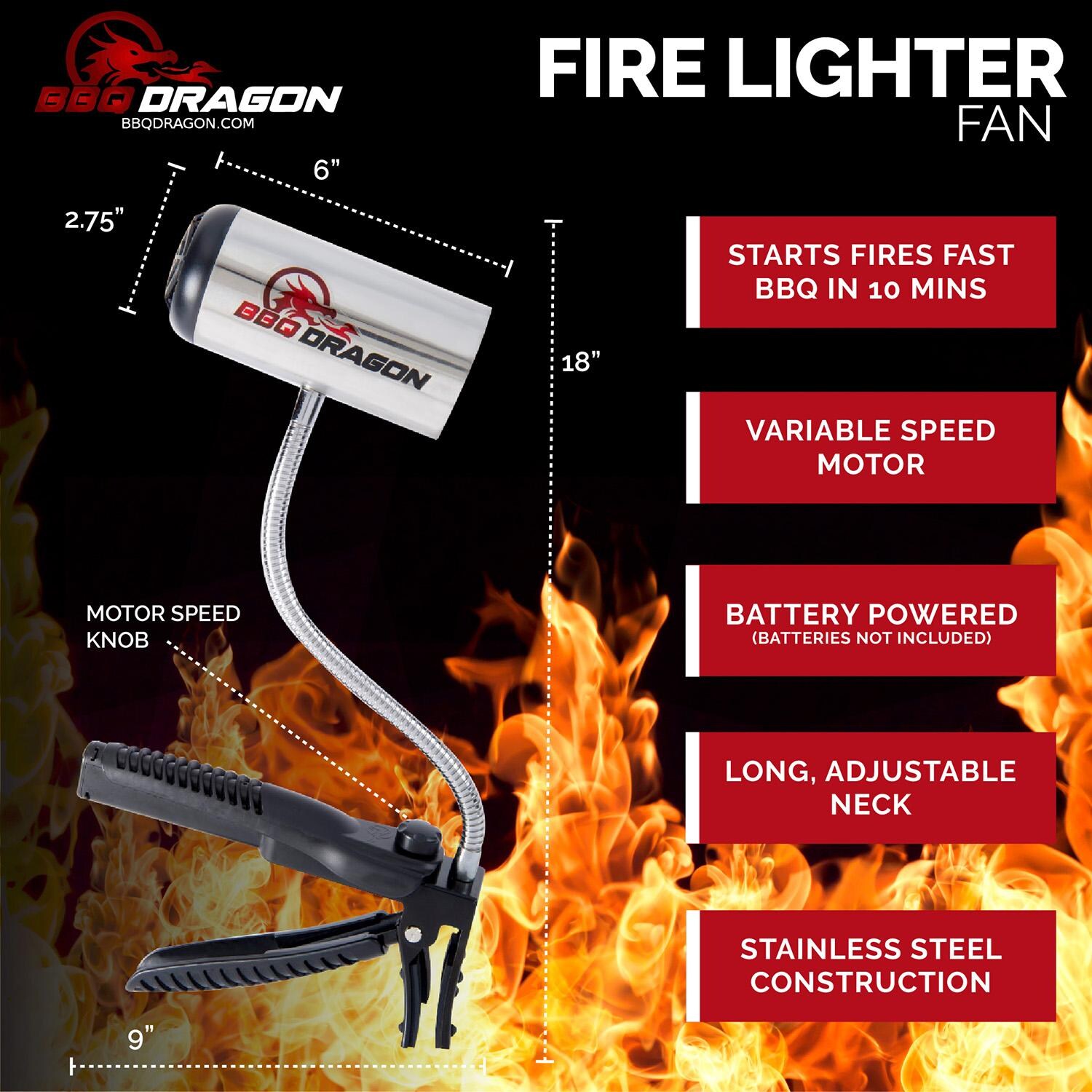 BBQ Dragon Fire Supercharger - Detail thumbnail