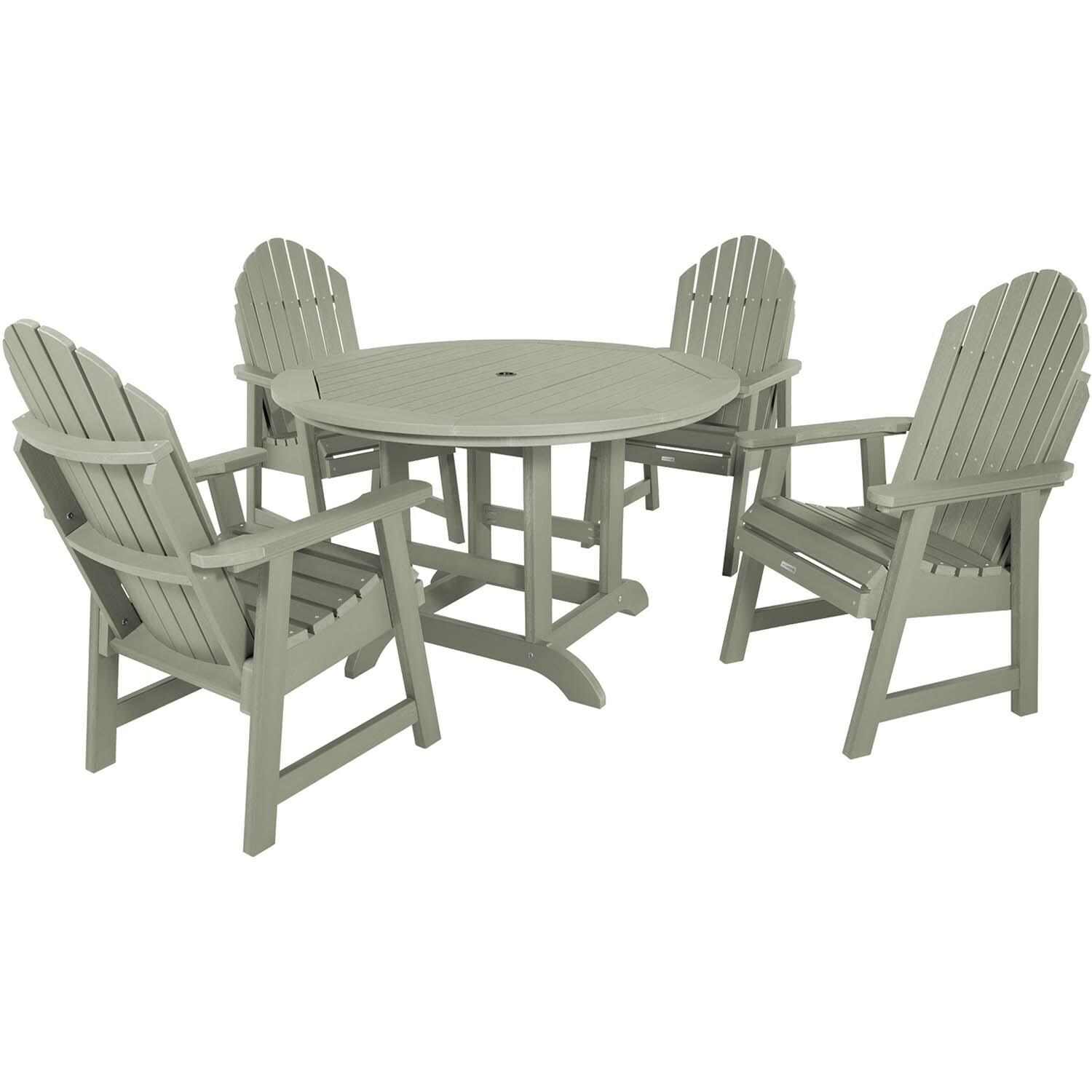 Dream Bay 5 Pc Set Recycled Plastic Dining Set In Eucalyptus By Lakeview - White Background thumbnail