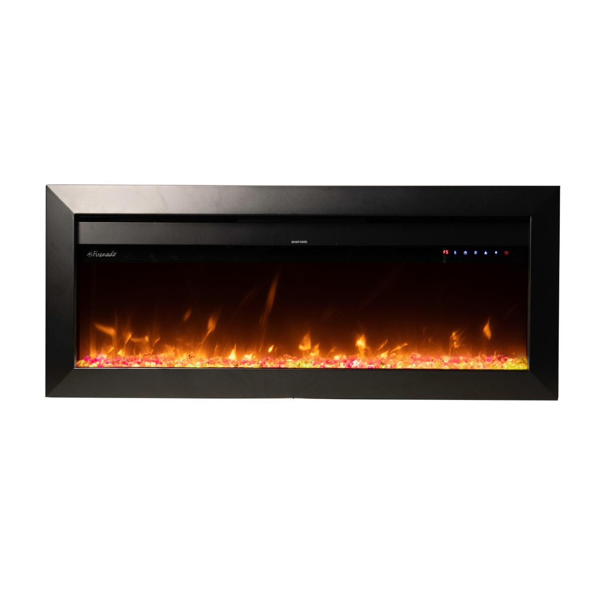 Firenado 50-Inch Built-In Electric Fireplace - FN-50-BIF - Orange Flame & Orange Crystals thumbnail