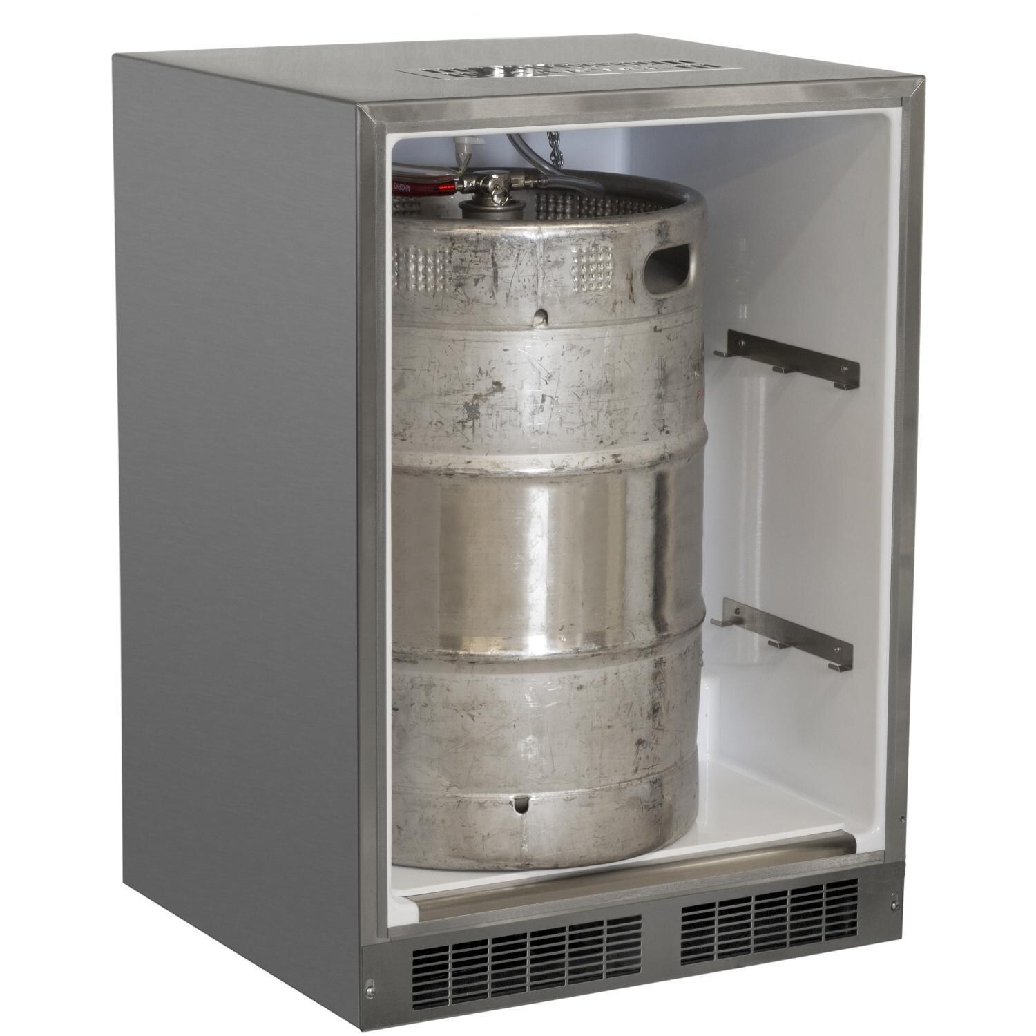 Marvel MOKR124SS31A 24-Inch 5.7 Cu Ft. Built-In Outdoor Rated Dispenser Cabinet - Stainless Steel - Half Keg Storage thumbnail