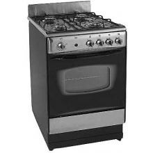 Avanti DG201BS 20 Inch Deluxe Freestanding Natural Gas Range - Black/Stainless Steel