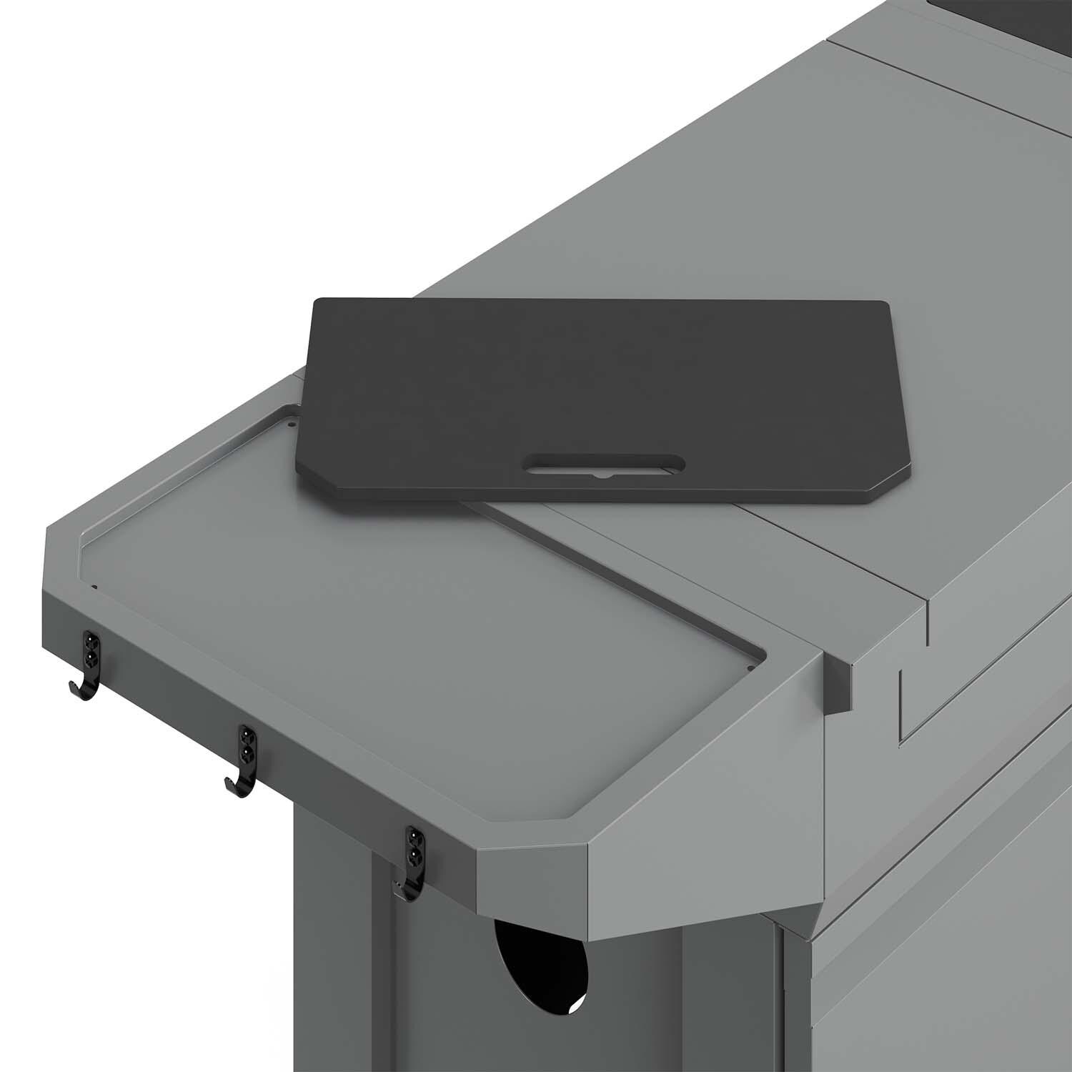 TYTUS TDT-GHS-XLCT Emberwood Prep Cart - Cutting Board - Detail thumbnail