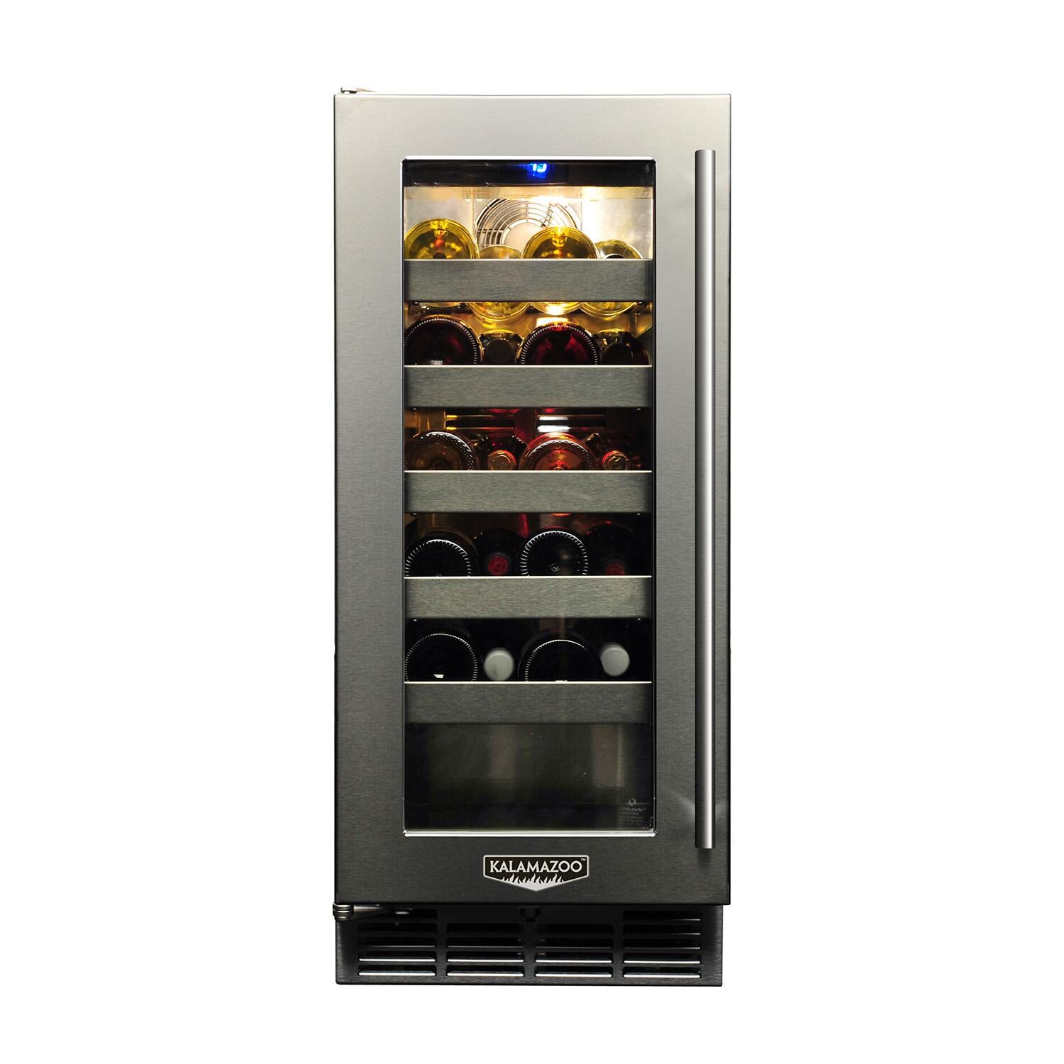 Kalamazoo K-HP15WO-4-3L-M6 Signature 15 Inch Outdoor Wine Chiller - Left Hinge - Marine-Grade thumbnail