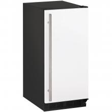 U-Line 1000 Series 15-Inch 60 Lb. Built-In Ice Maker With Drain Pump - White - U-CLR1215W-40B image