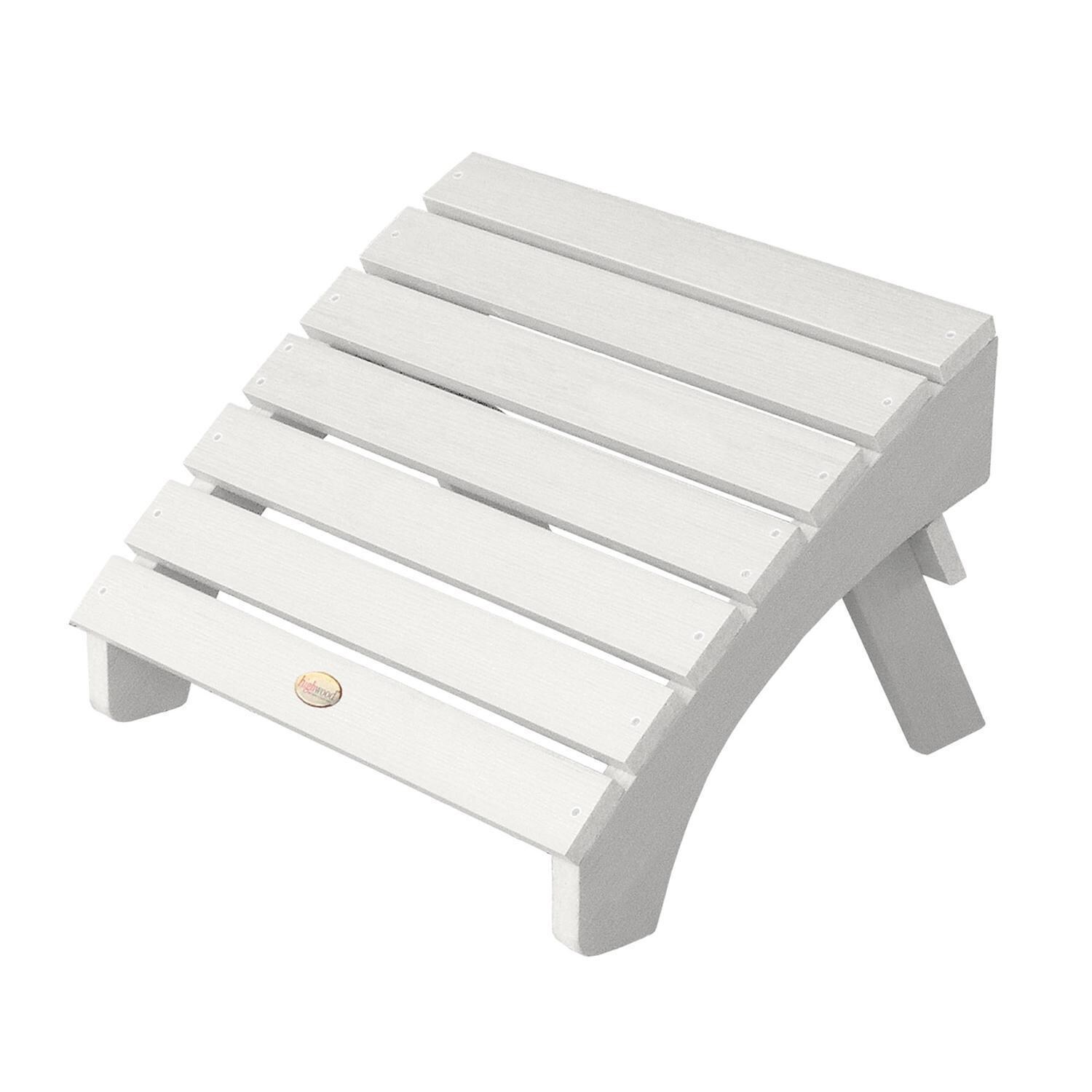 Lakeview Folding Adirondack Ottoman - White thumbnail