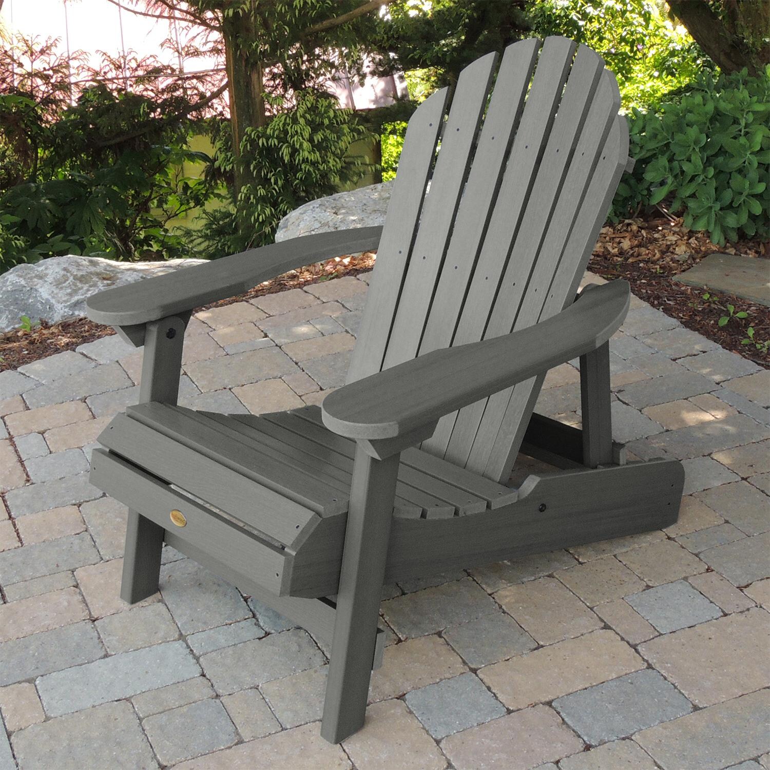 Highwood USA Hamilton Folding & Reclining Adirondack Chair - Coastal Teak - AD-CHL1-CGE image