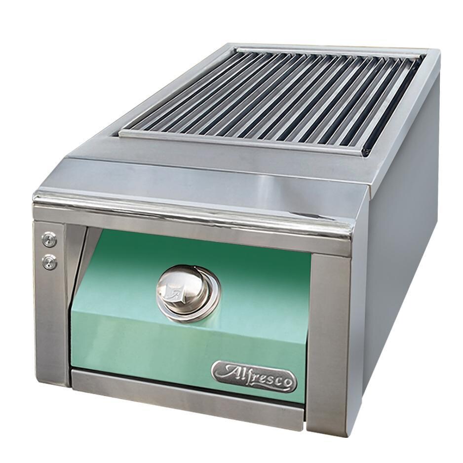 Alfresco Built-In Natural Gas Sear Zone Side Burner in Light Green - AXESZ-NG-S6027