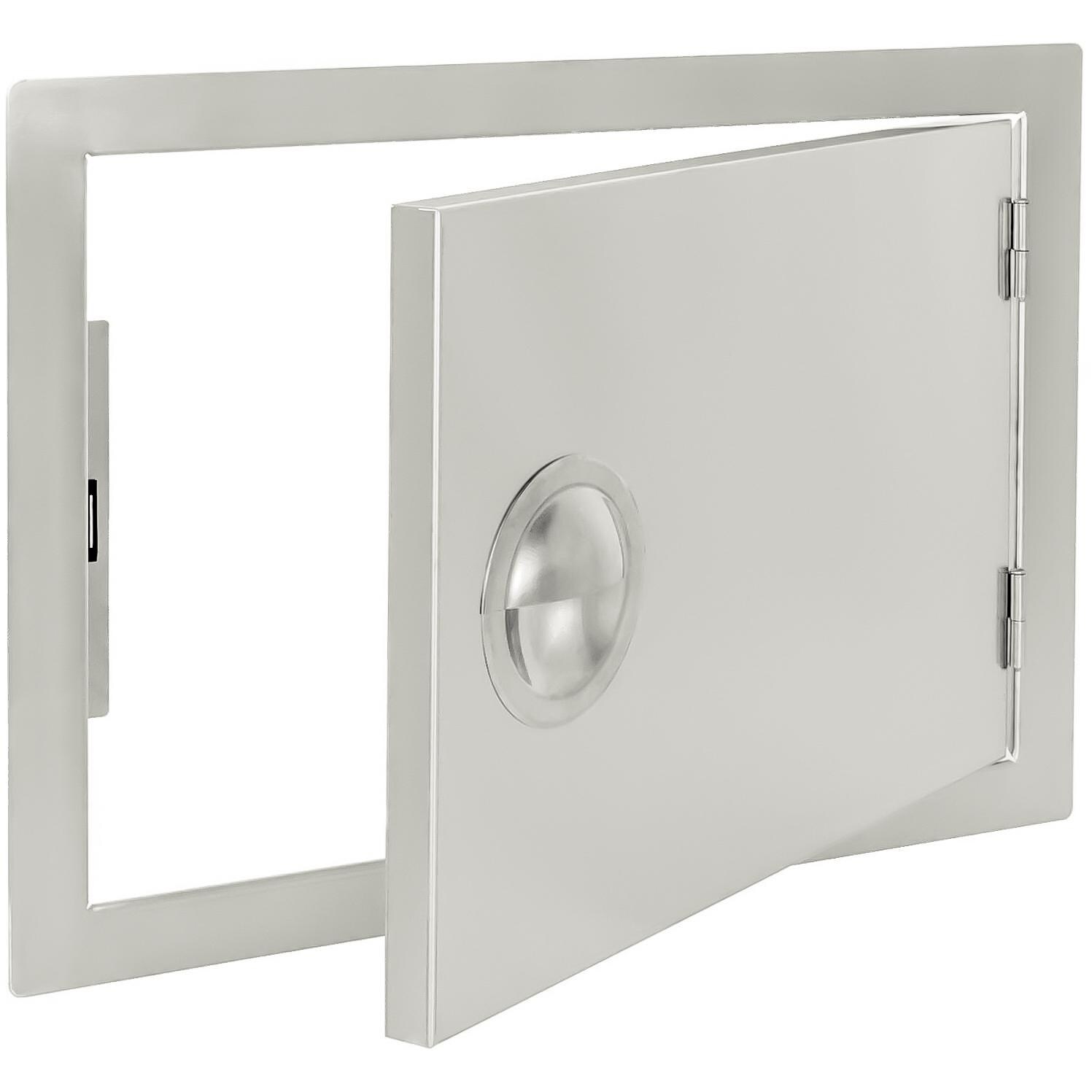 BBQGuys.com Portofino Series 24-Inch Right-Hinged Single Access Door - Open View thumbnail