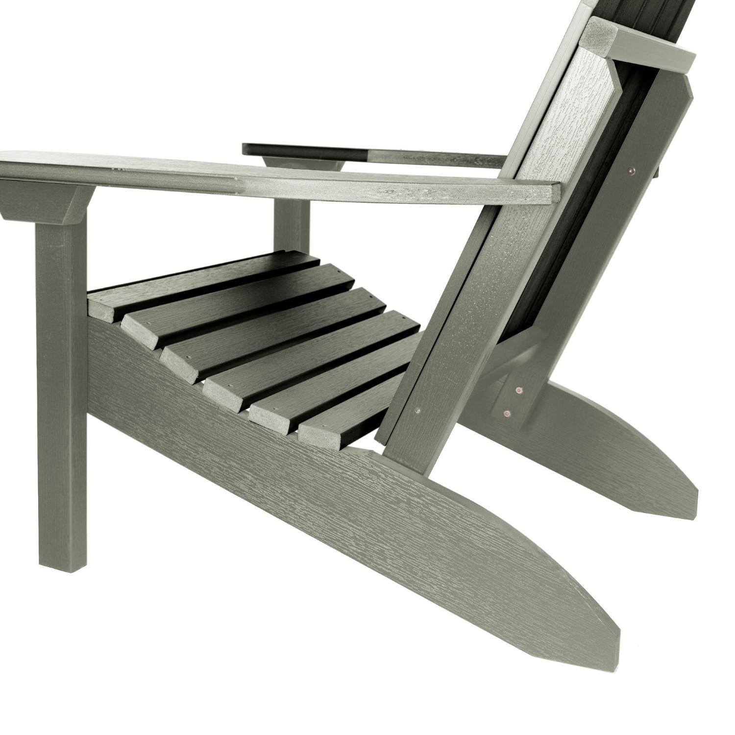 Paradise Key Recycled Adirondack Char in Eucalyptus by Lakeview Outdoor Designs - Side - White Background