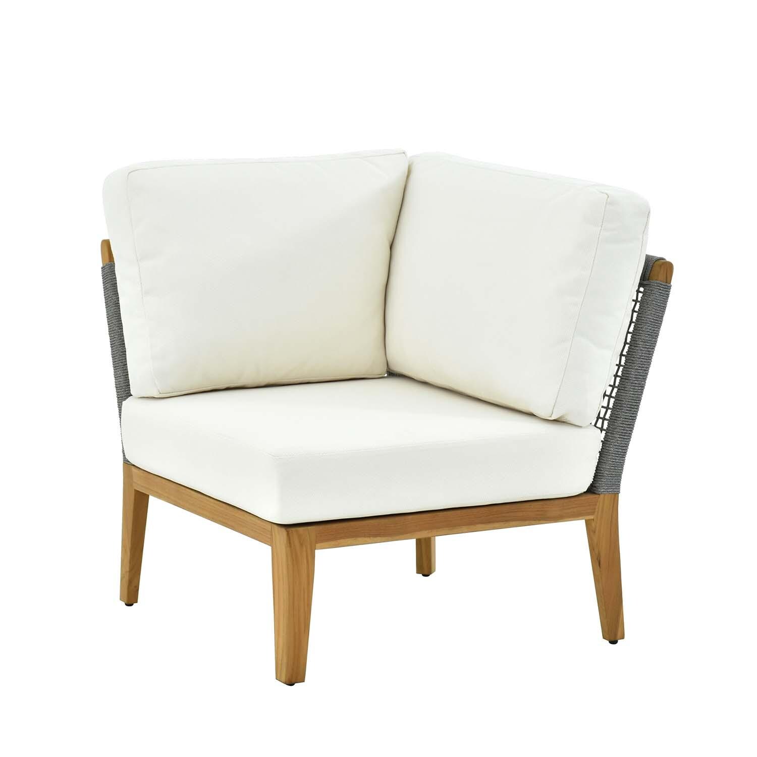 Ridgeview 8 Pc Set Teak Seating Set By Lakeview Outdoor Designs - Corner - White Background thumbnail