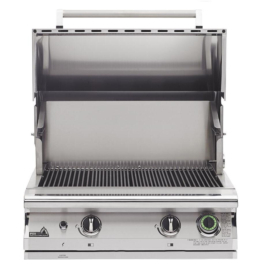 PGS T-Series Commercial 30-Inch Gas Grill With Timer - Hood Open thumbnail