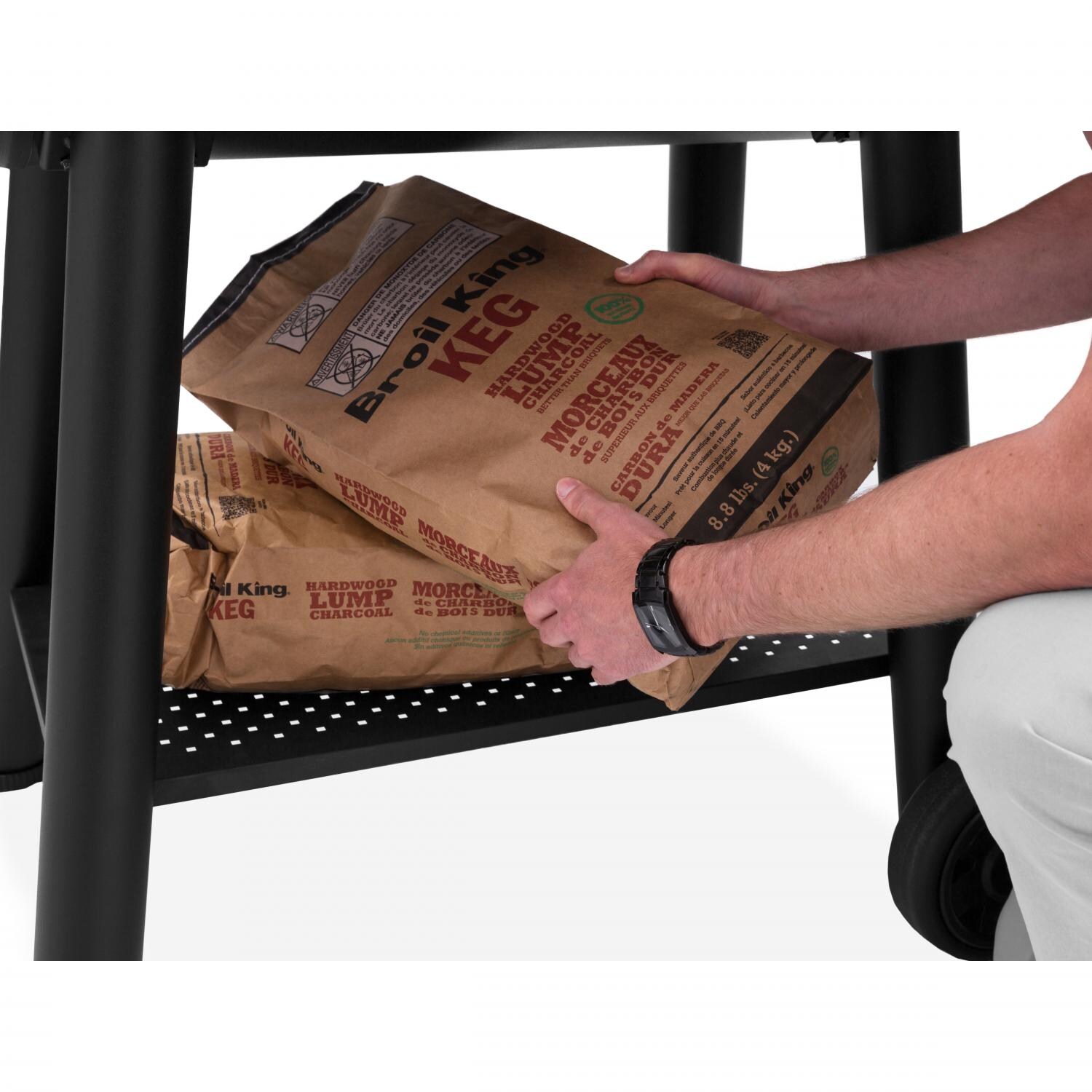 Broil King Smoke Charcoal Smoker - Storage Shelf (Charcoal Not Included) thumbnail