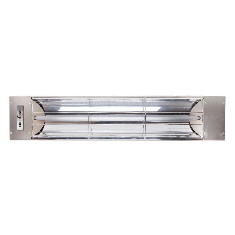 Eurofase EF15120S Plug-In Series 39-Inch 1500 Watt Single Element 120V Electric Infrared Patio Heater In Stainless Steel - Off - White Background thumbnail