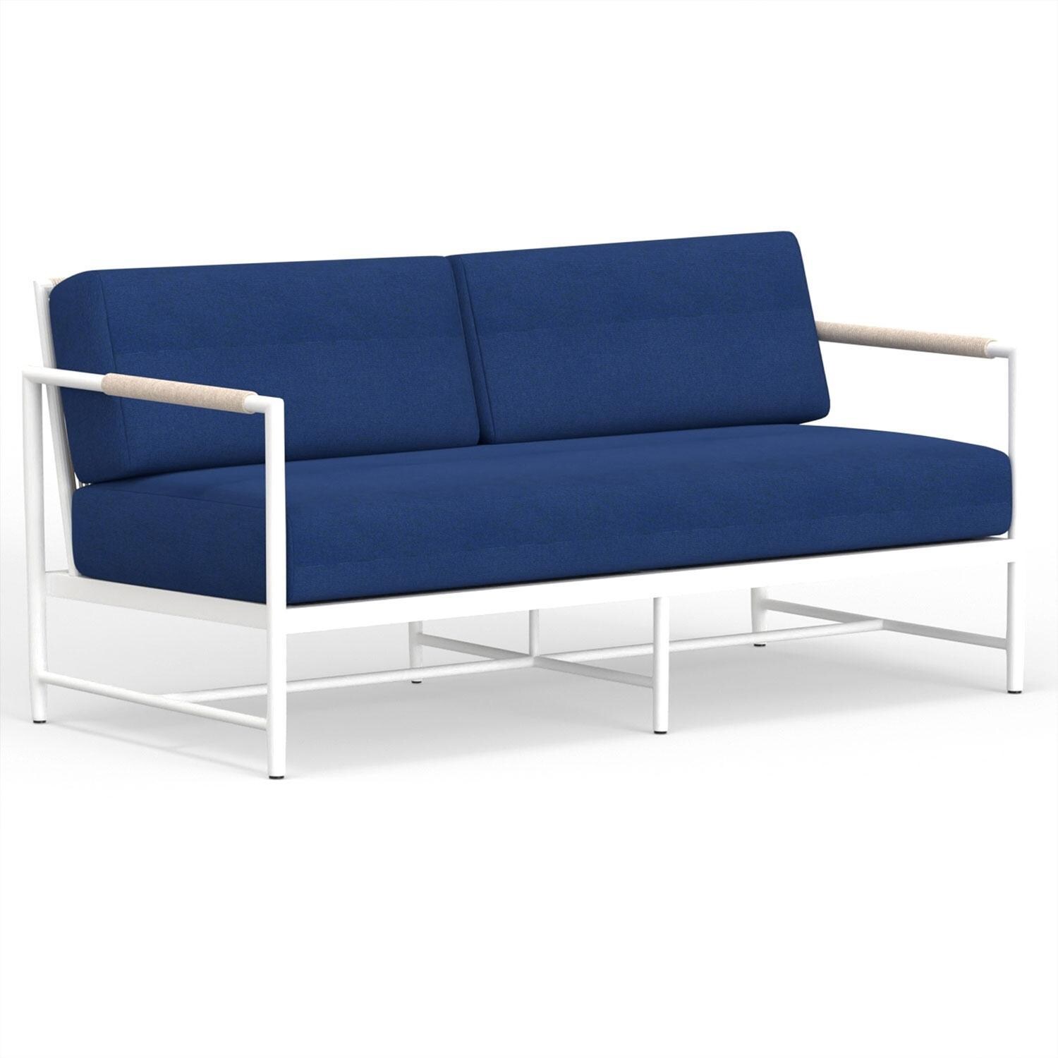 Sabbia Aluminum Loveseat in Echo Midnight w/ No Welt By Sunset West