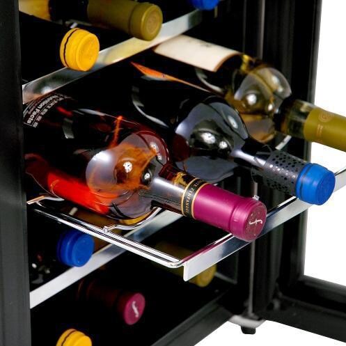 NewAir 18 Bottle Freestanding Thermoelectric Wine Cooler - AW-181E - Shelves Slide Out For Convenience thumbnail