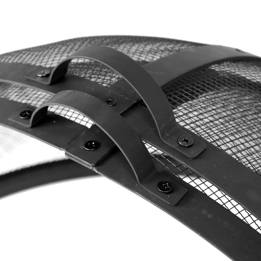 Ultimate Patio 36-Inch Easy Access Fire Pit Spark Screen - Handle Detail thumbnail