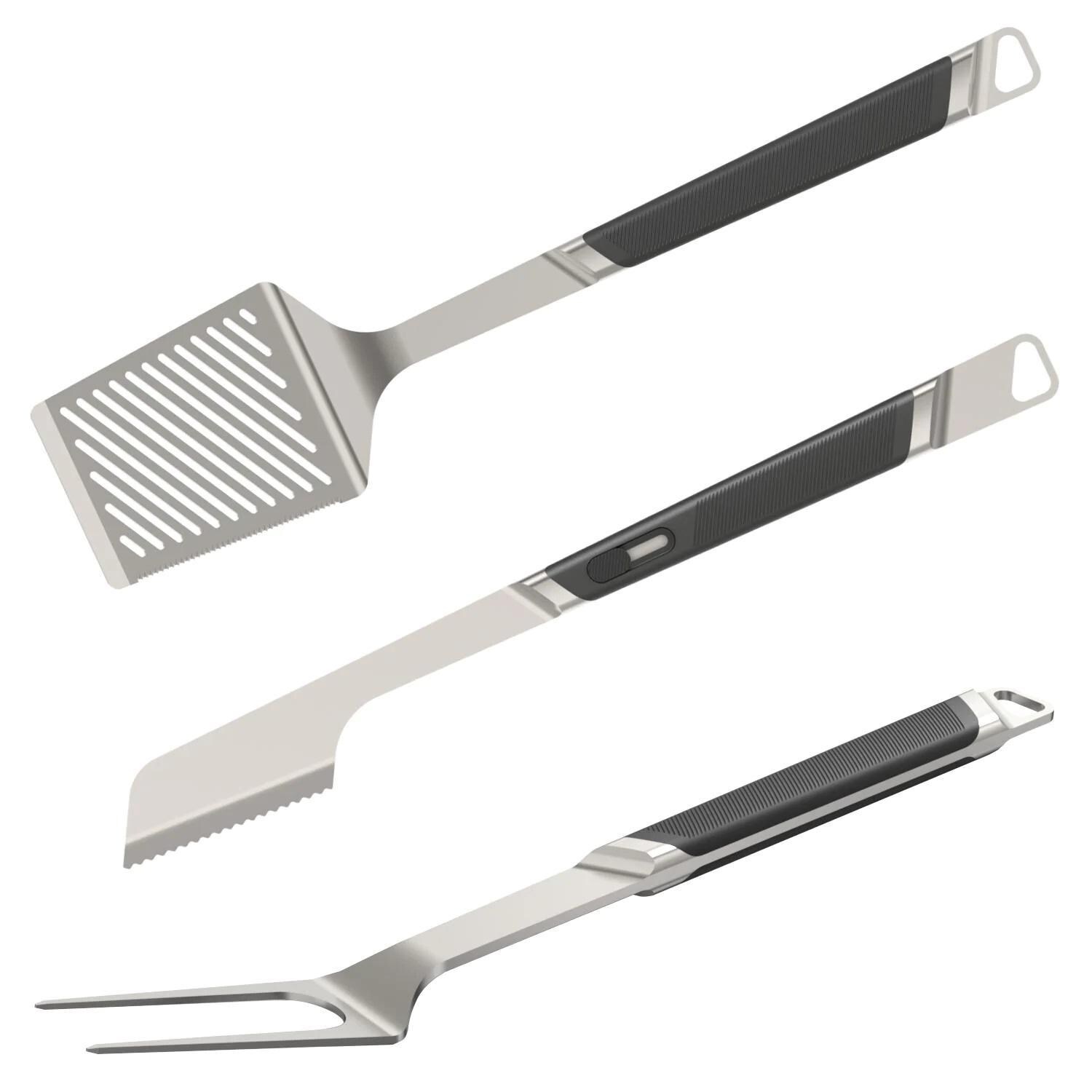 Everdure By Heston HPPREMKITL3 Blumenthal Brushed Stainless Steel Tool Kit - Large thumbnail