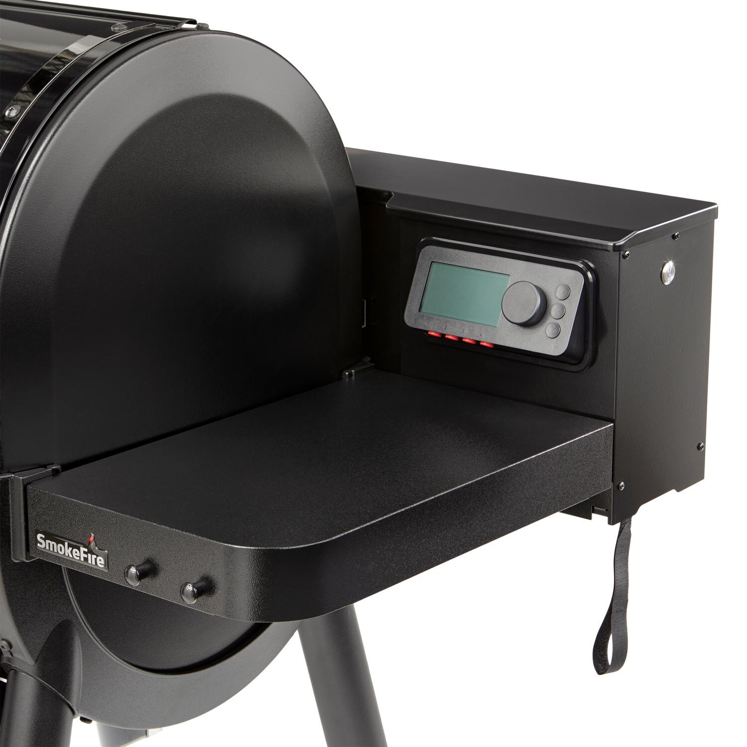 Weber 23611501 SmokeFire EPX6 STEALTH Edition 36-Inch Wi-Fi Enabled Wood Fired Pellet Grill - Side Table W/ Tool Hooks thumbnail