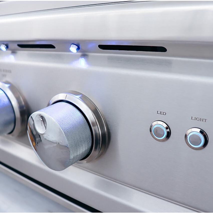 RCS RON38B Cutlass Pro 38 Inch Built-In Natural Gas Grill - Knobs - Detail thumbnail