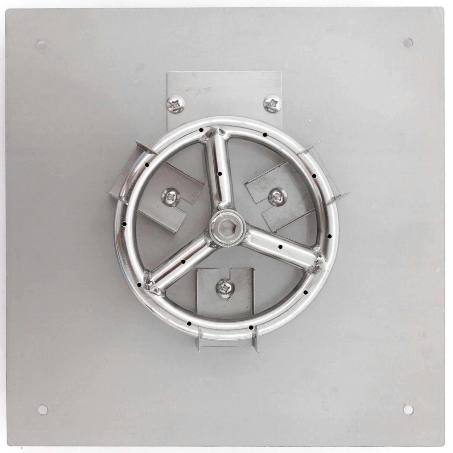  BBQGuys Signature Series 12-Inch Square Natural Gas Flat Pan With Ring Burner - Top View thumbnail