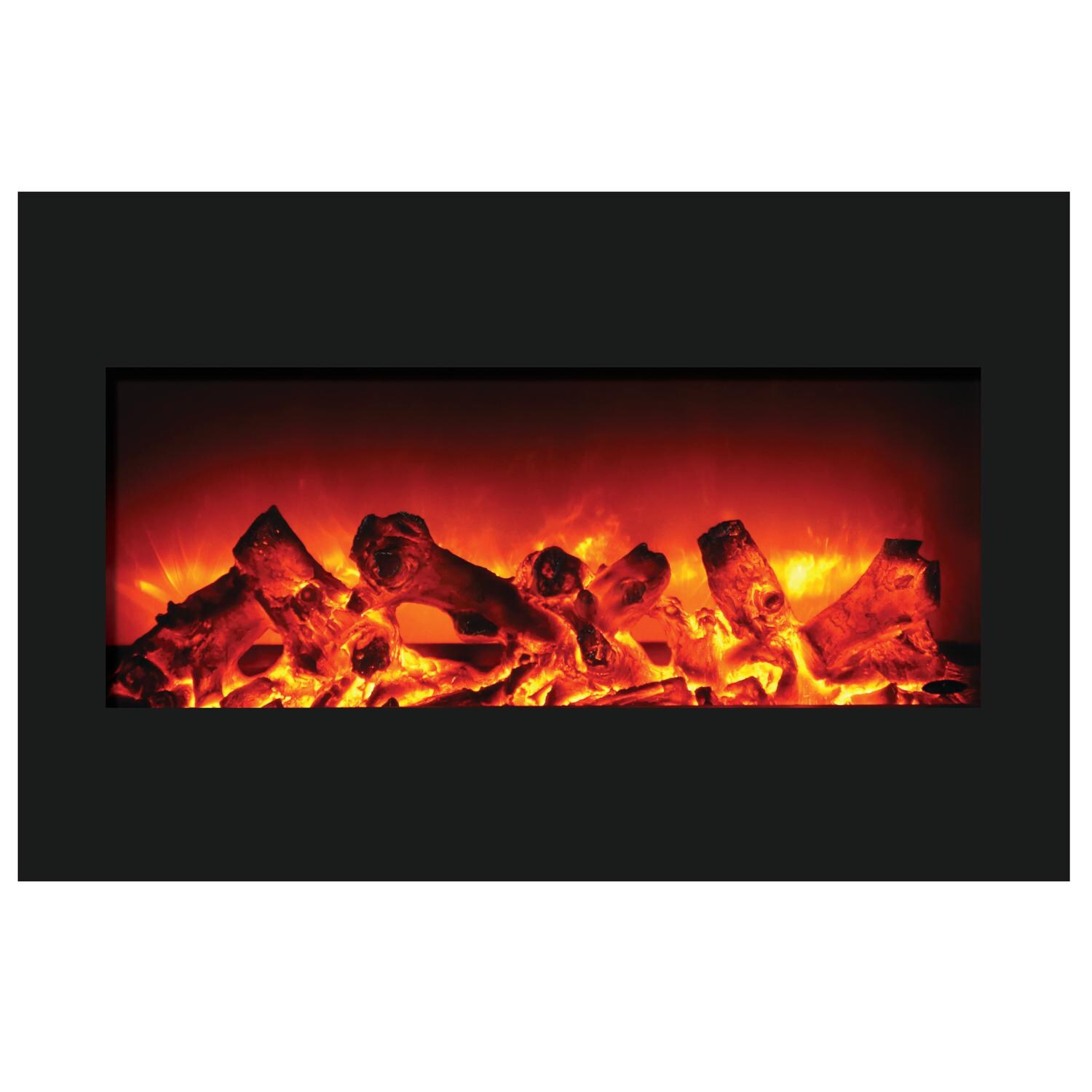 Amantii Zero Clearance Built-In Electric Fireplace - Orange Logs thumbnail
