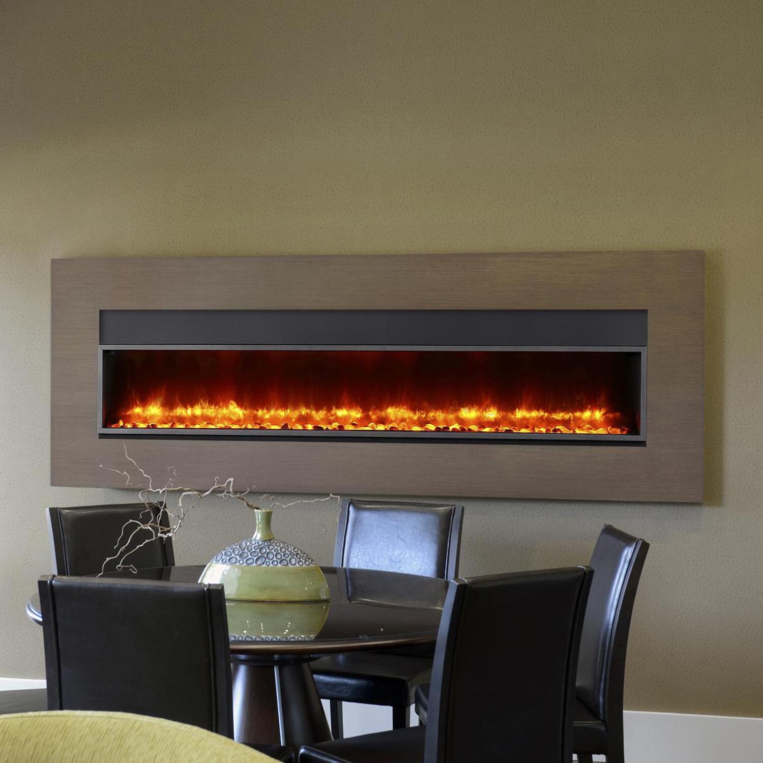 Dynasty 79-Inch Built-In Electric Fireplace - Lifestyle thumbnail