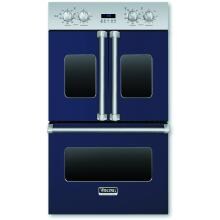 Viking Professional 7 Series 30-Inch Built-In French Door Convection Double Electric Oven - Cobalt Blue - VDOF730CB image