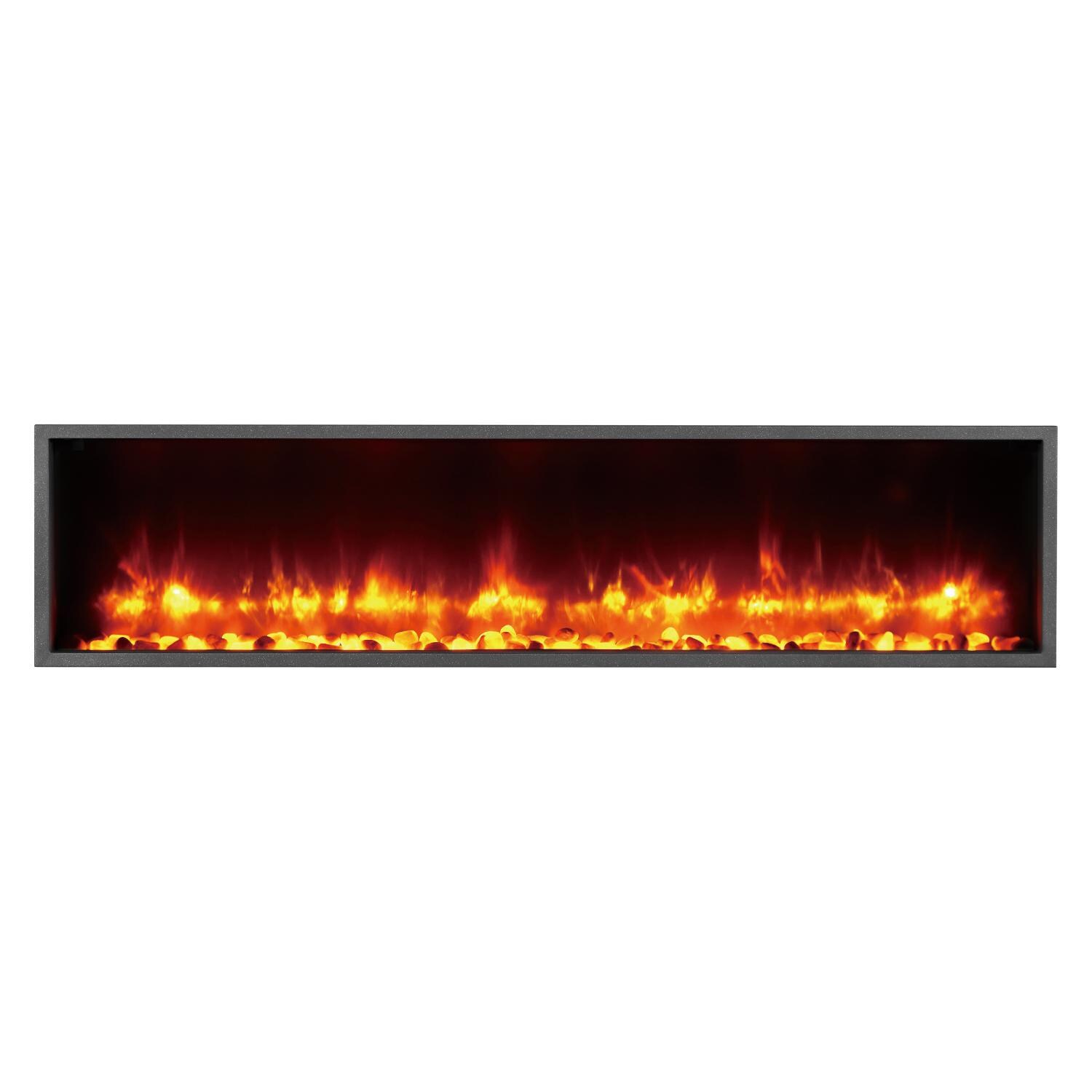 Dynasty 55-Inch Built-In Electric Fireplace - Orange thumbnail