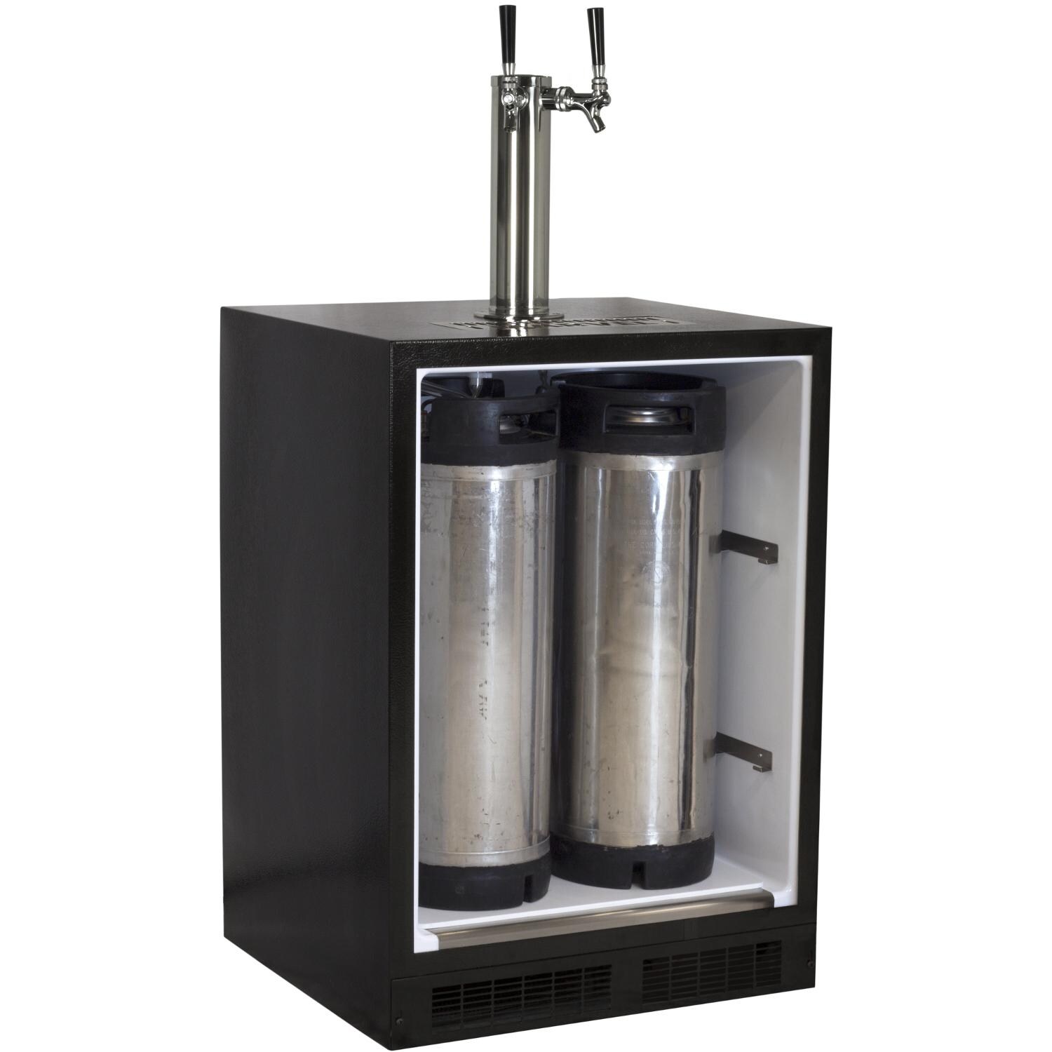 Marvel - ML24BNS2LS - Left Hinge Built-In Dual Tap Beer Dispenser - Stainless Steel - Keg Storage thumbnail