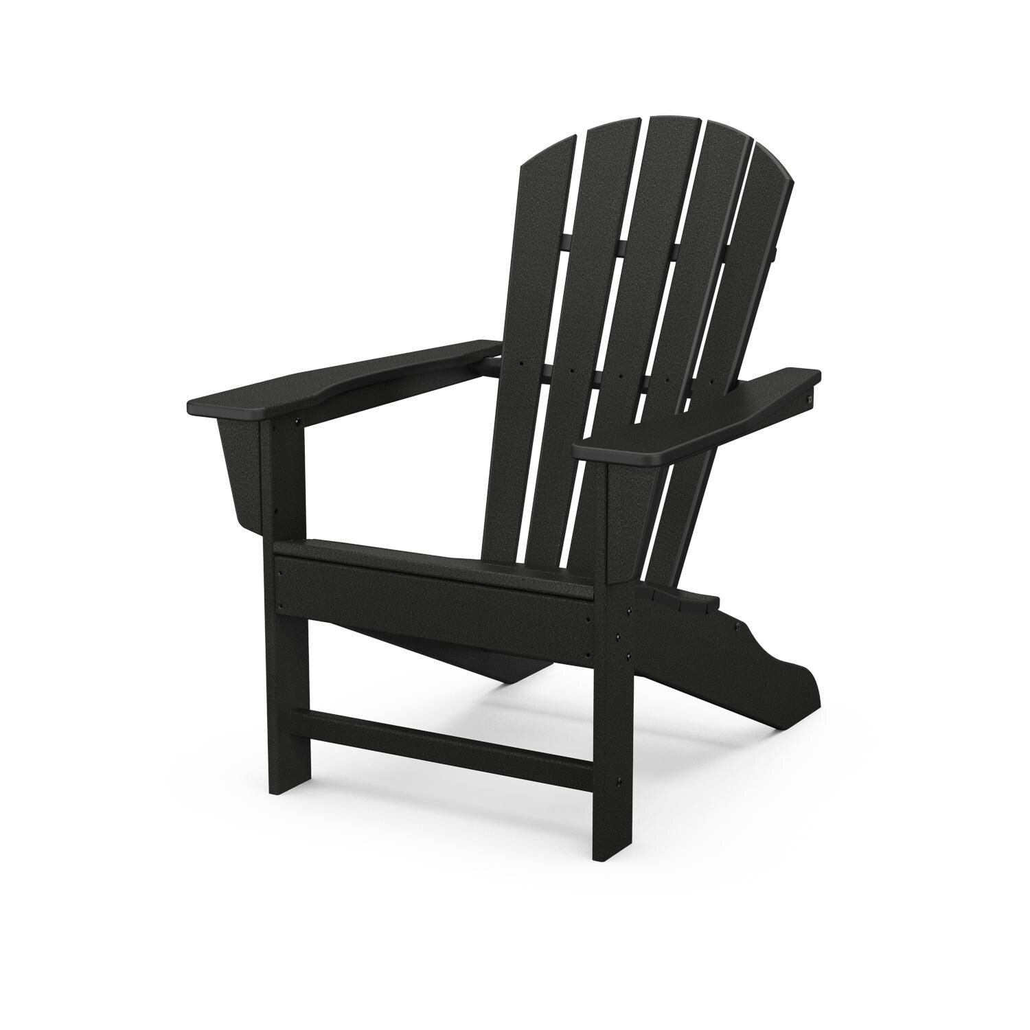 Palm Coast Recycled Plastic Adirondack in Black by POLYWOOD