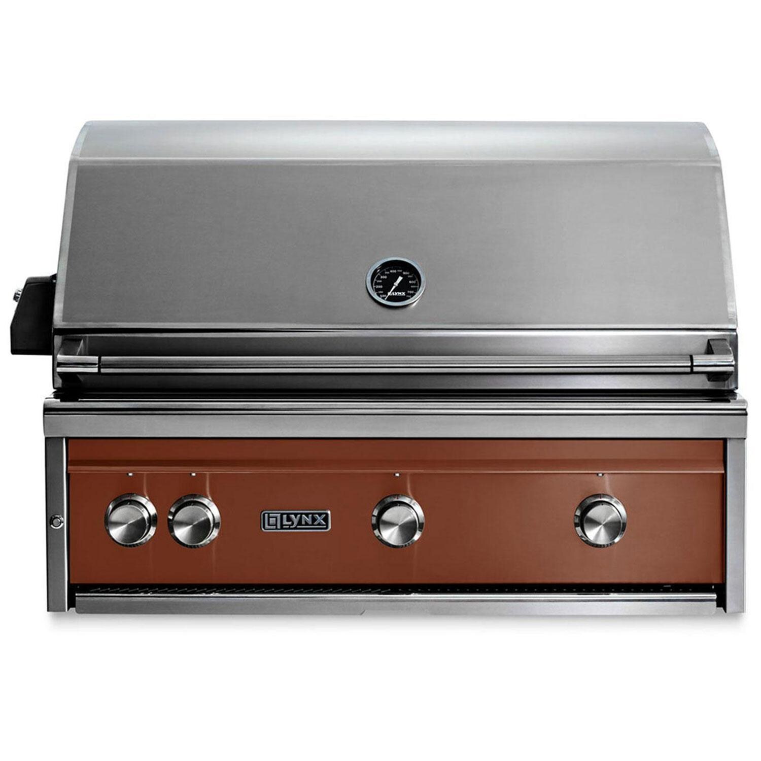 Lynx L36R-3-SING Professional 36 Inch Built-In Natural Gas Grill w/ Rotisserie in Sierra - Display - White Background thumbnail