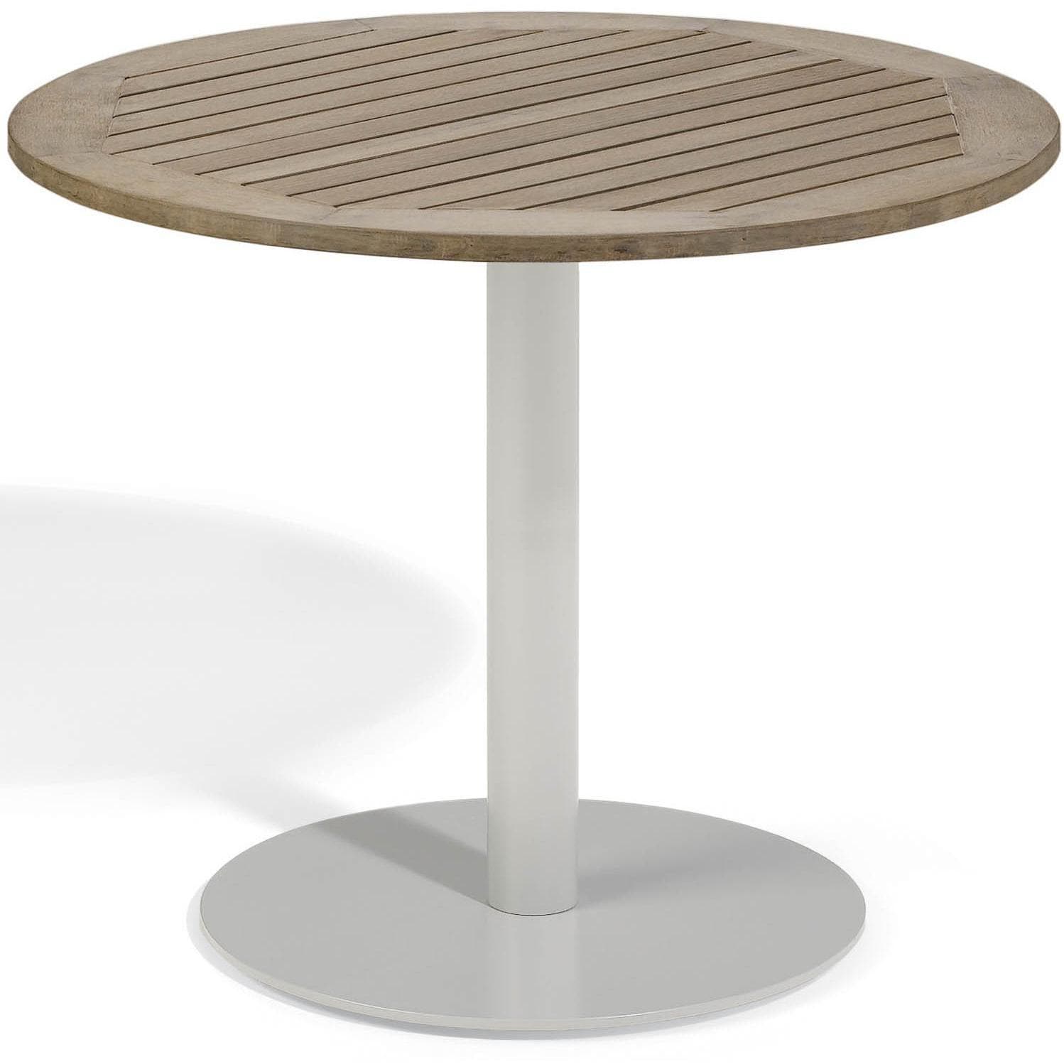 Travira 36-Inch Round Patio Bistro Table W/ Vintage Tekwood Top  thumbnail