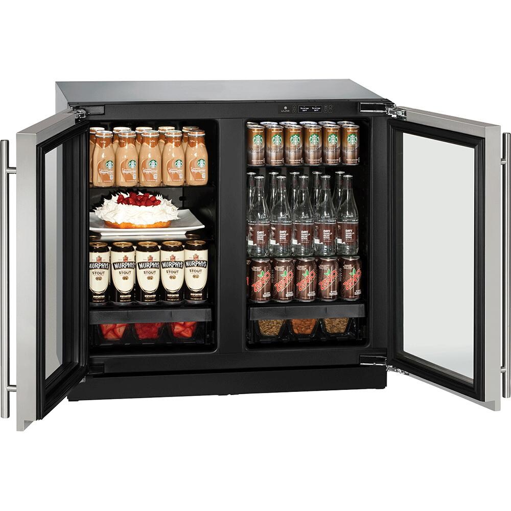 U-Line U-3036RRGLS-00B - Open Stocked View thumbnail