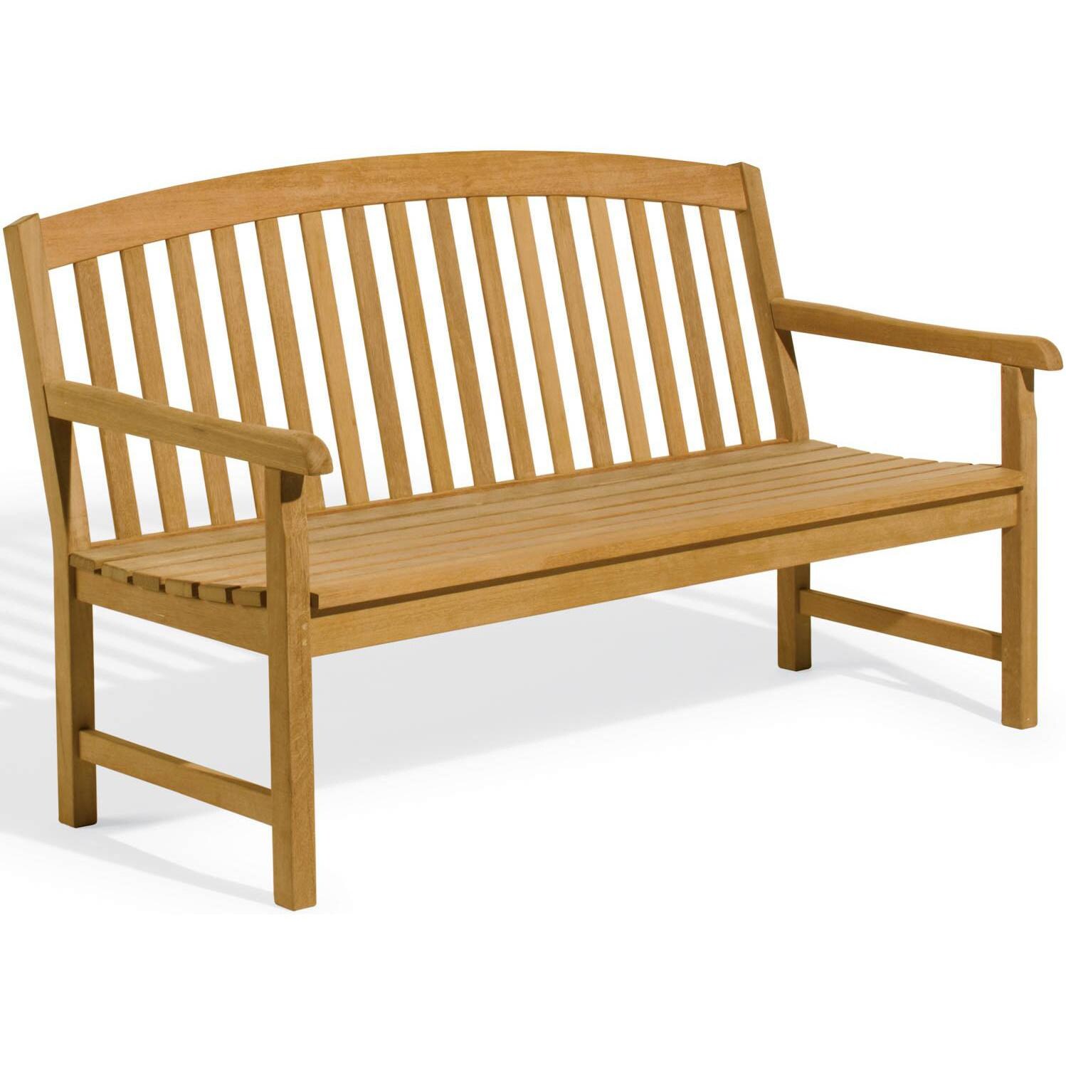 Chadwick 60 Inch Natural Shorea Patio Bench By Oxford Garden