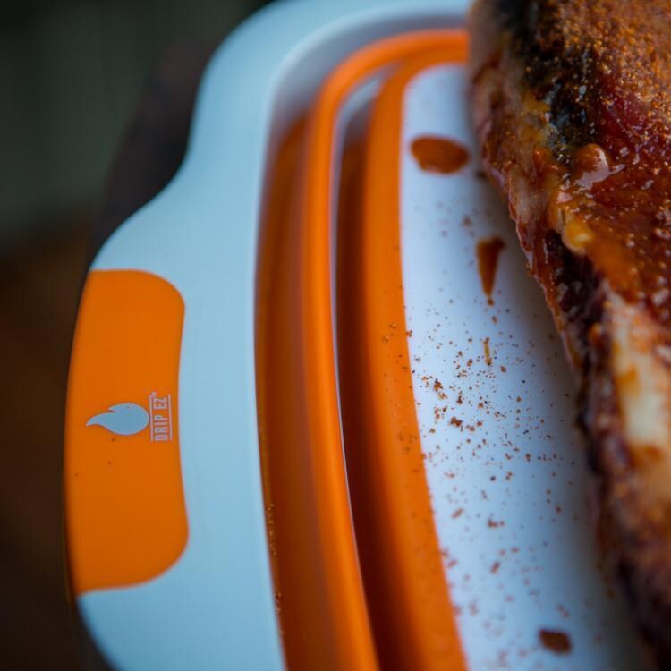Drip EZ TUBLD-1 Original Orange BBQ Prep Tub - Detail - Lifestyle thumbnail