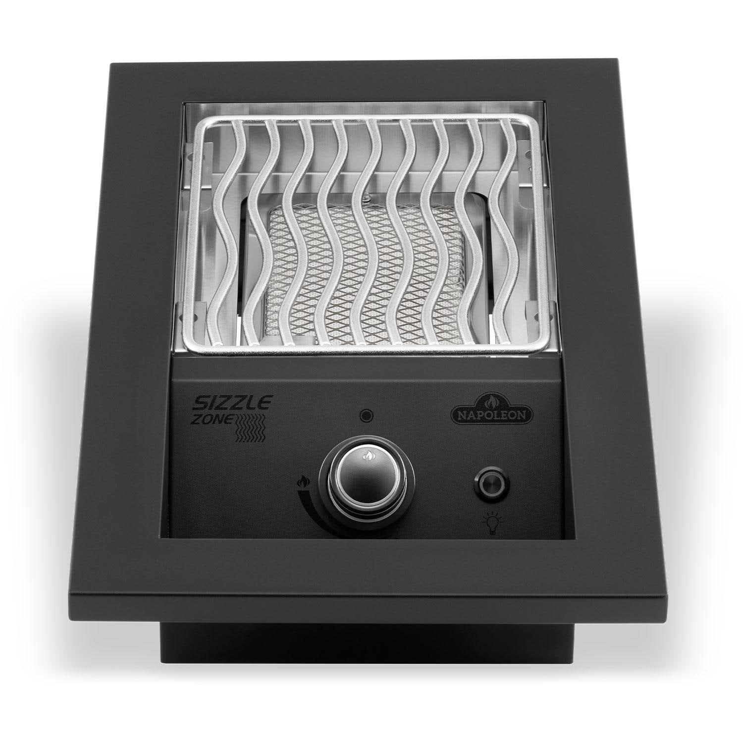 Napoleon BIB10IRPMK 700 Series 10-in Built-In Propane Single Infrared Burner - Matte Black - Built In - Burner Off - White Background thumbnail