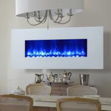 Dynasty Mezzo Miami Special 58-Inch Wall Mount Electric Fireplace - White - EF69-WGR