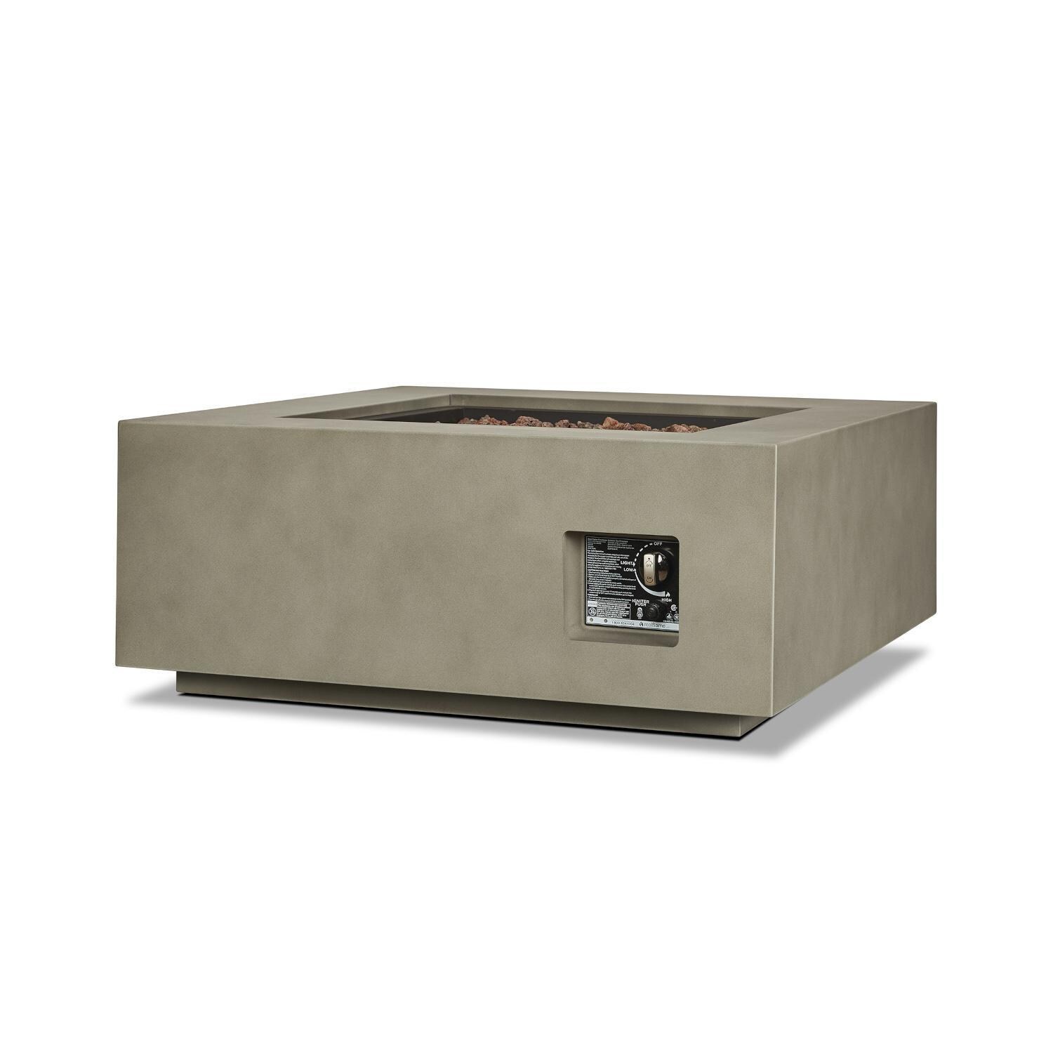 Lakeview Outdoor Designs SC-C9812NG-MGRY Elysian Square Natural Gas Fire Table - Control thumbnail