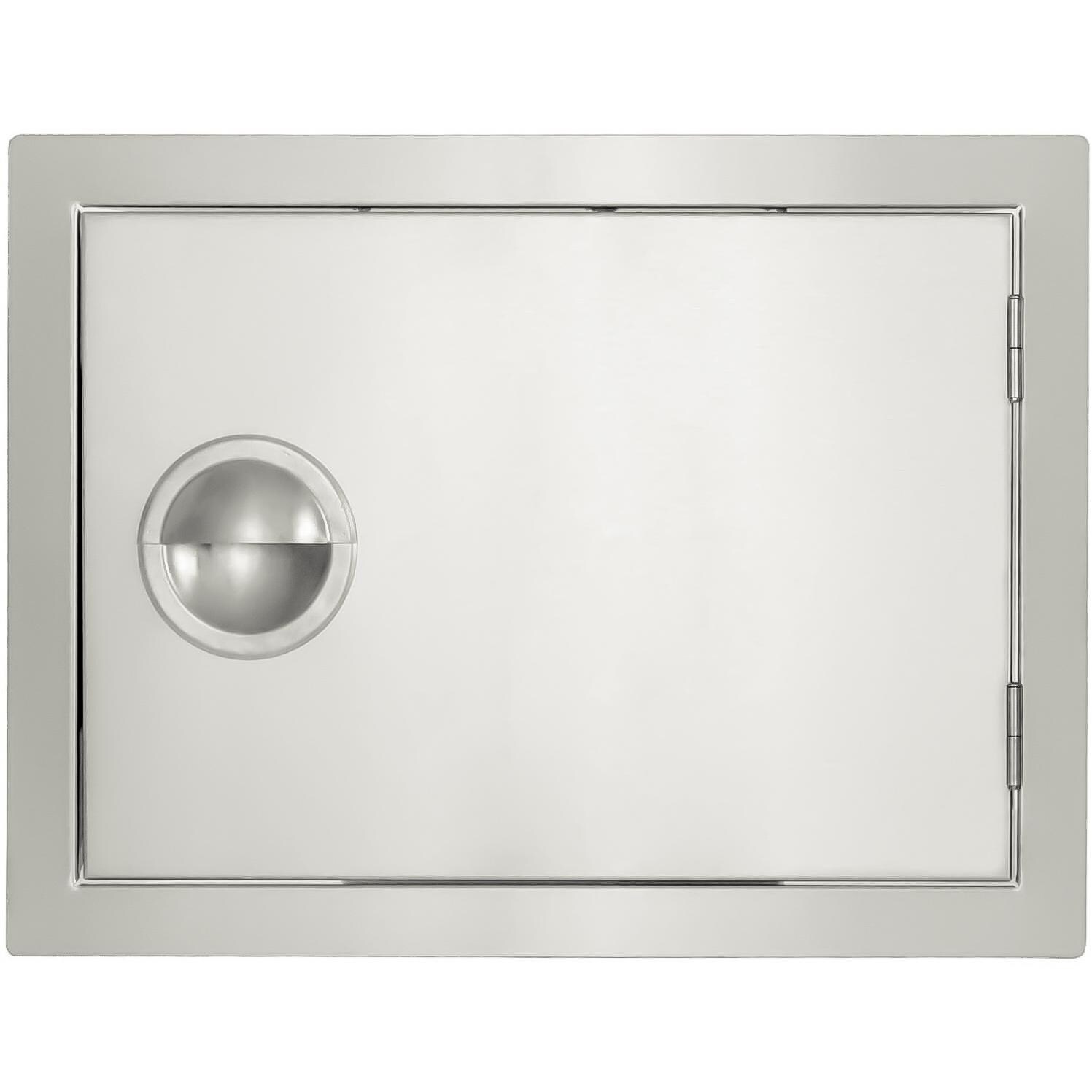 BBQGuys Portofino Series 24-Inch Stainless Steel Right-Hinged Single Access Door - Horizontal - DISCONTINUED