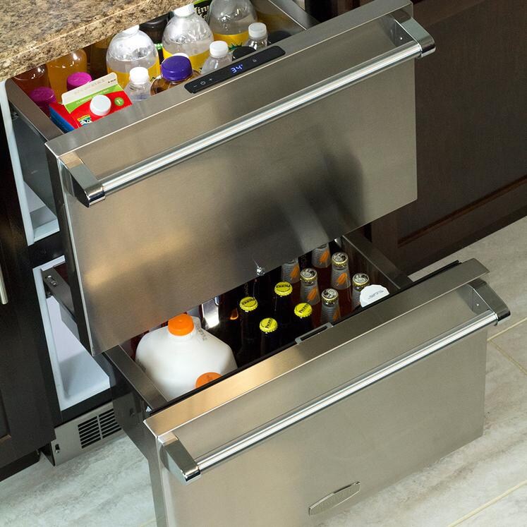 Marvel Professional 24-Inch Refrigerated Drawers with Lock - Open thumbnail