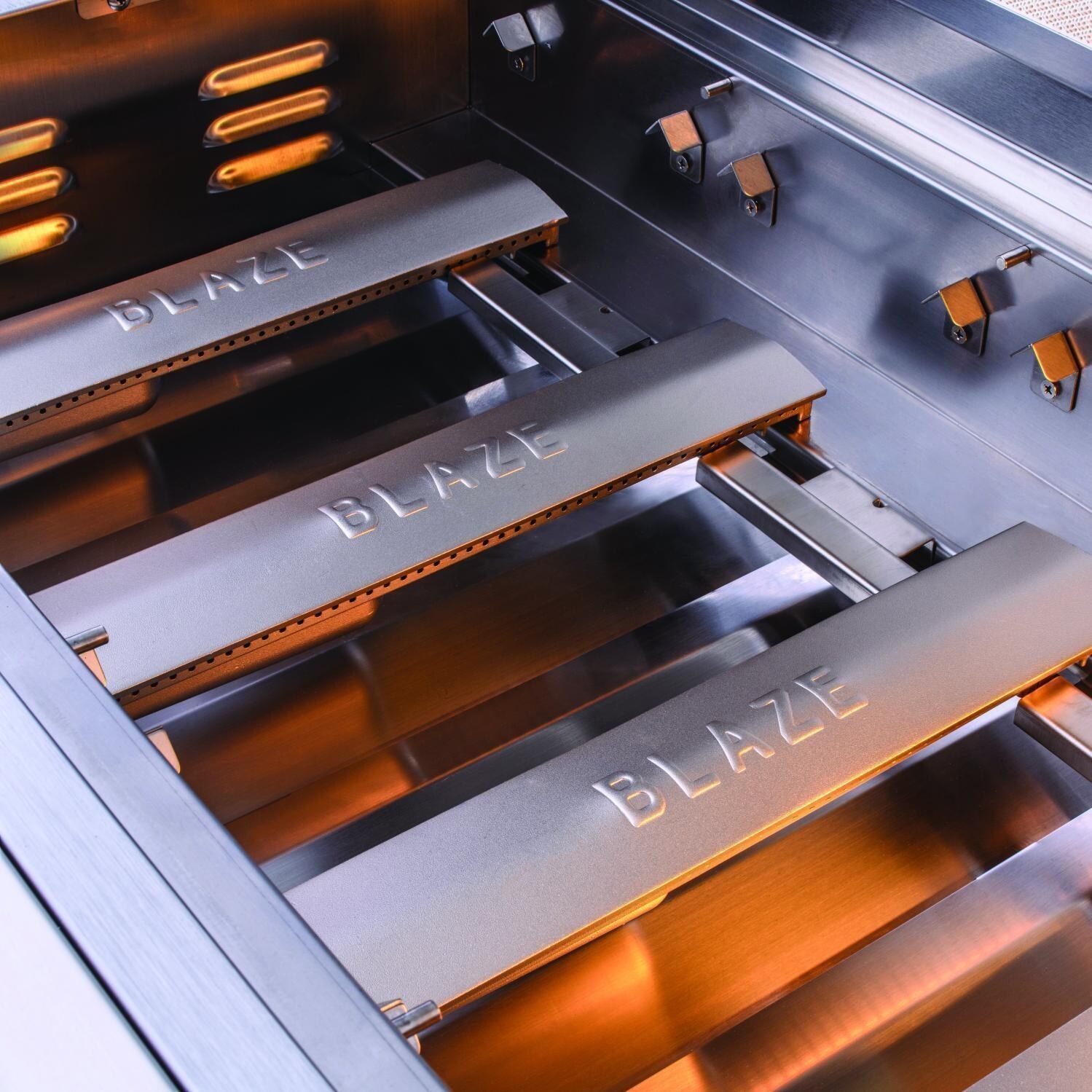 Blaze BLZ-4LTE3-LP LTE+ 32-in 4-Burner Built-In Propane Grill w/ Rear Infrared Burner & Lift-Assist Hood  - Burners - Detail thumbnail