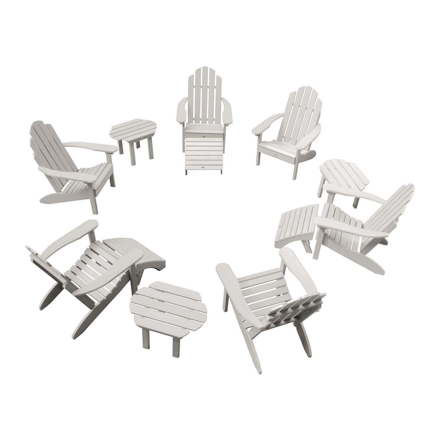 Paradise Key 12 Pc Set Recycled Plastic Seating Set in Harbor Gray By Lakeview Outdoor Designs - White Background thumbnail