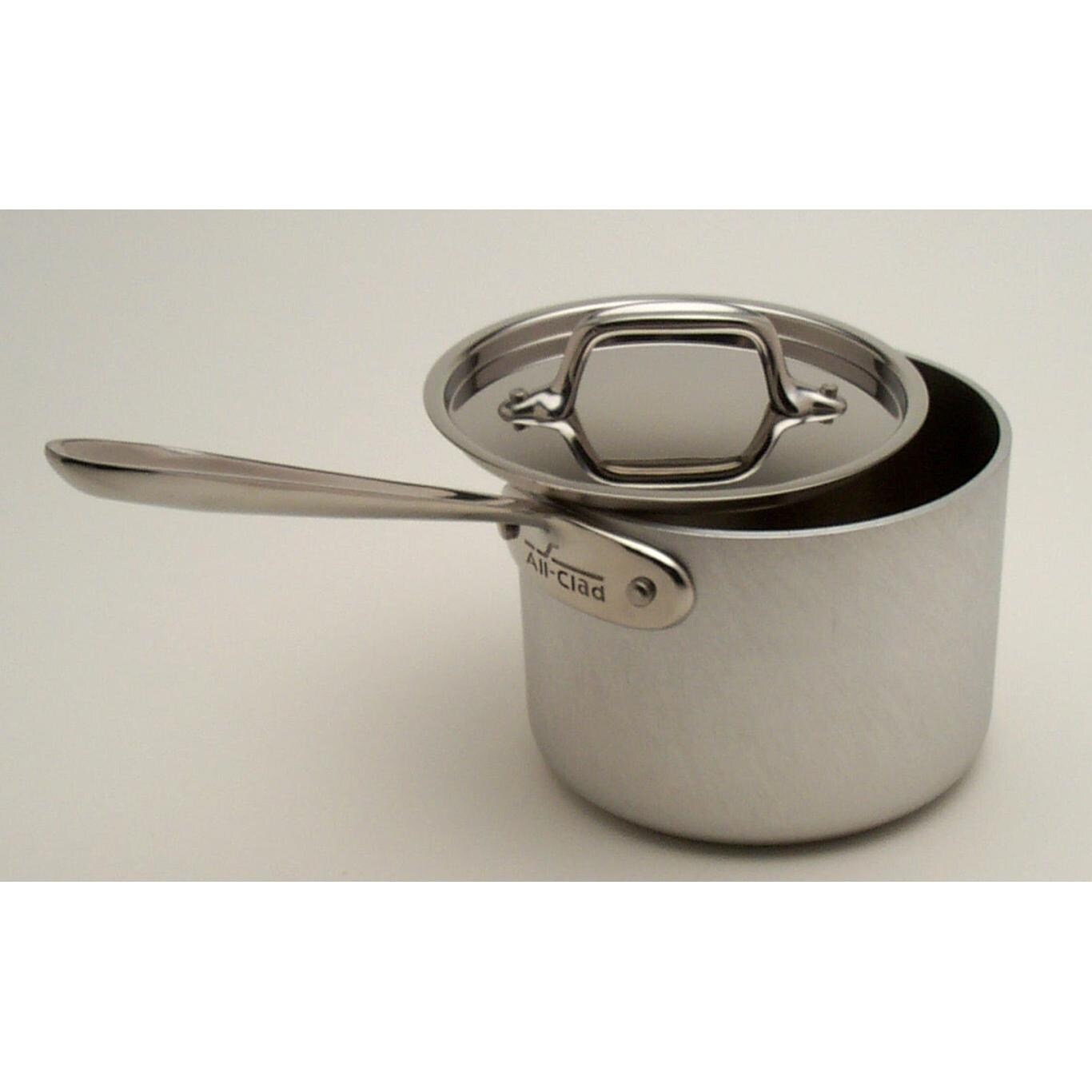 AllClad MC2 Stainless 1.5Quart Sauce Pan With Lid BBQGuys