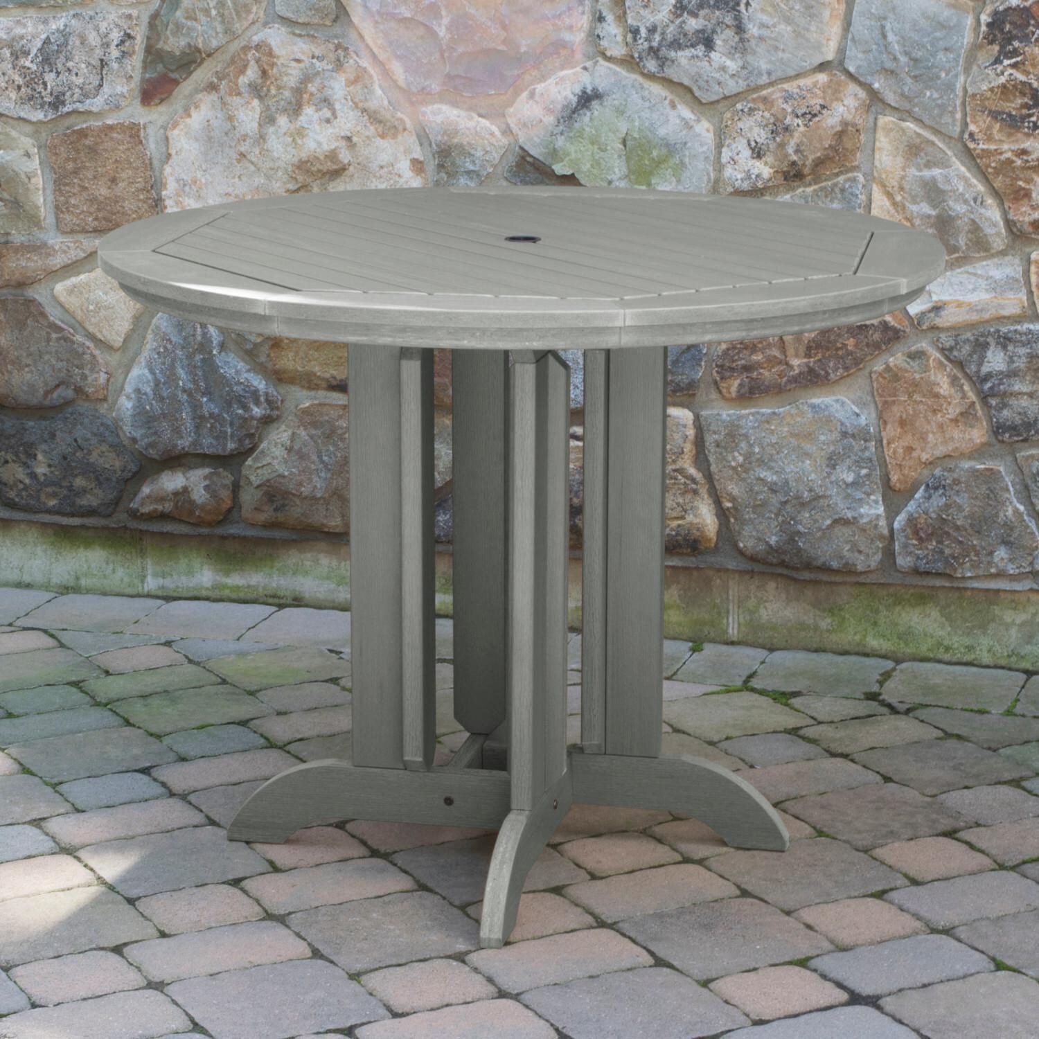 Lakeview Elm Pointe 5 Piece Round Counter Height Dining Set - Coastal Teak - Table - Lifestyle thumbnail