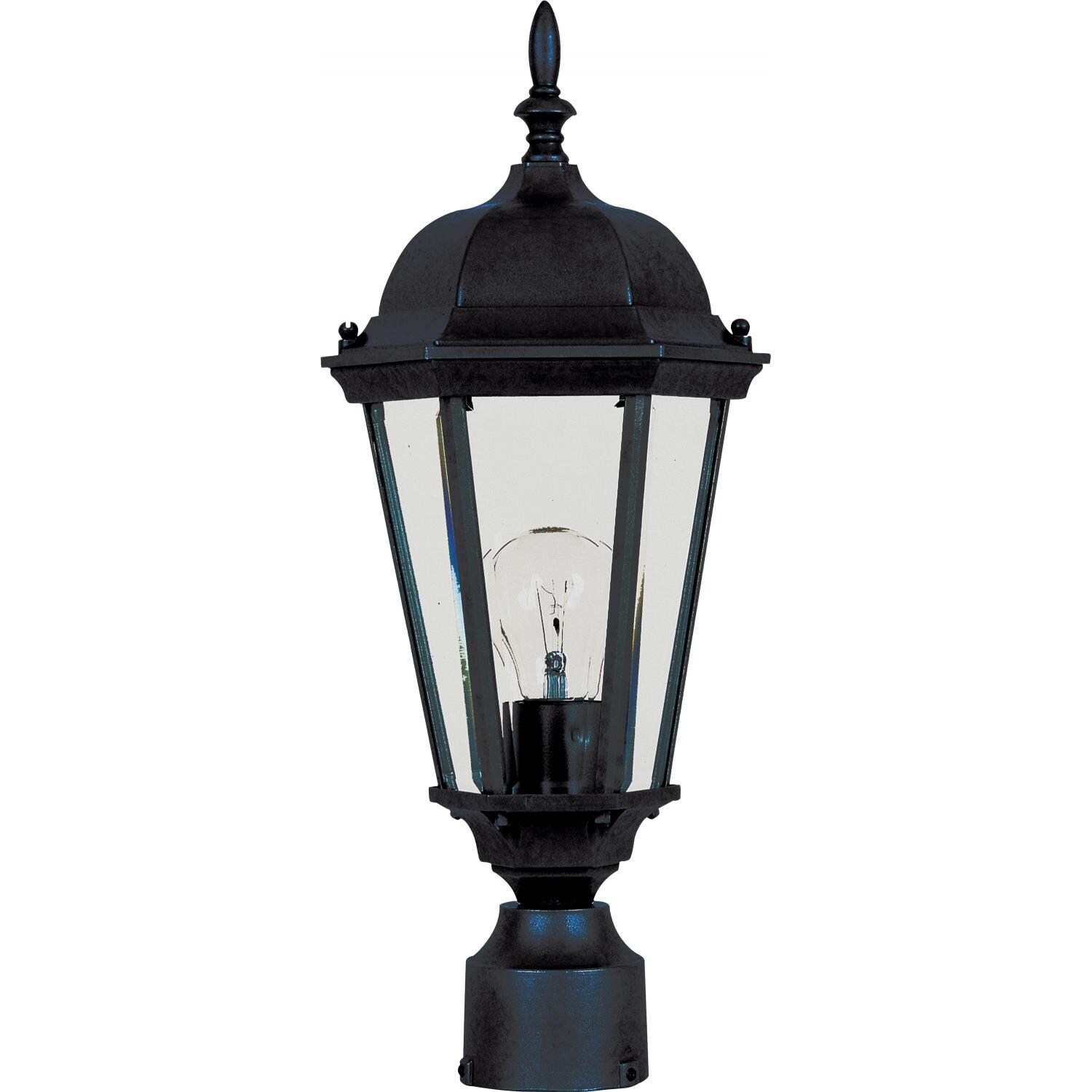 Maxim Westlake 1001BK 100W 19-Inch One Light Post Light - Black thumbnail